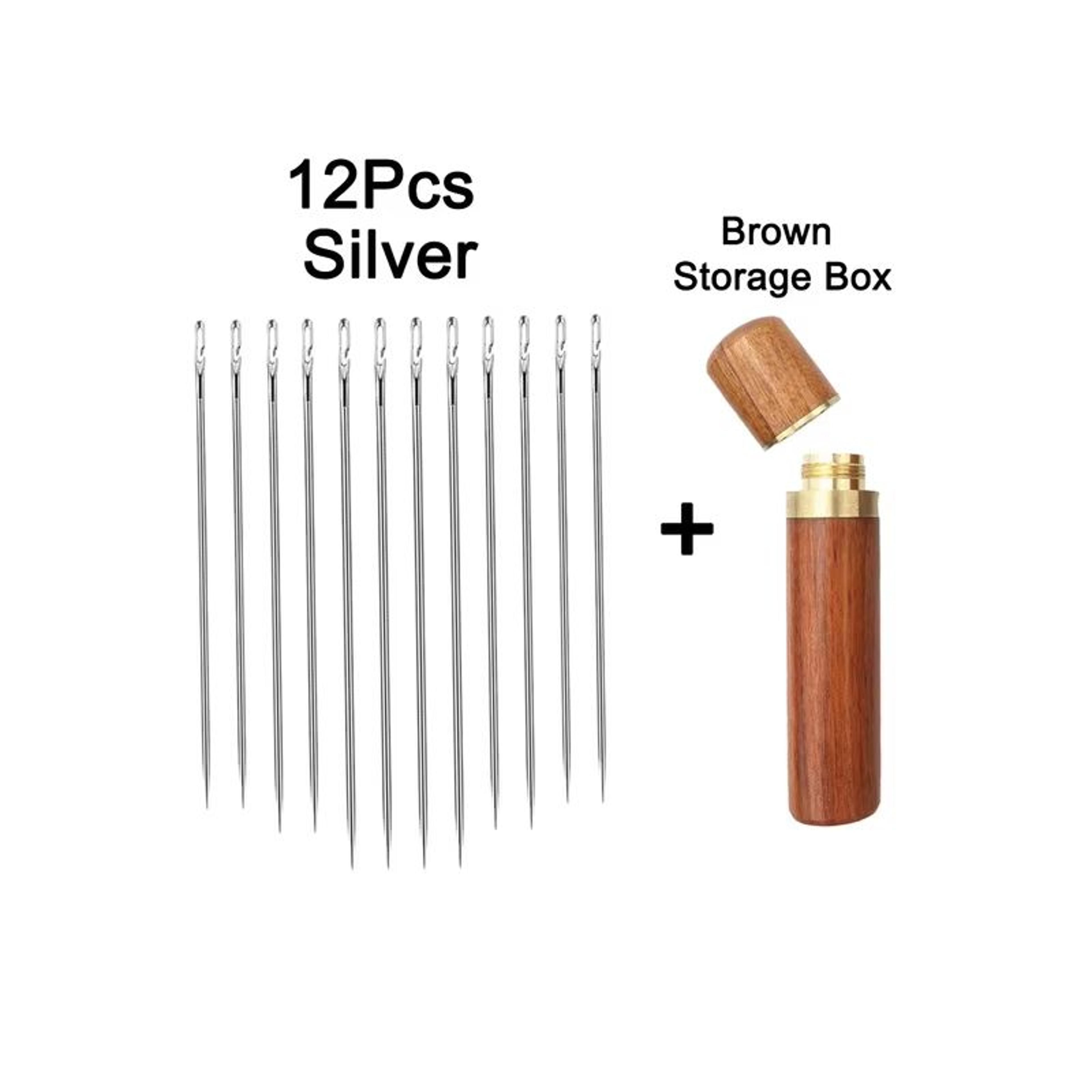 EasyThread Blind Needles Set  12pcs Stainless Steel SelfThreading Sewing Needles For Elderly  DIY A 7