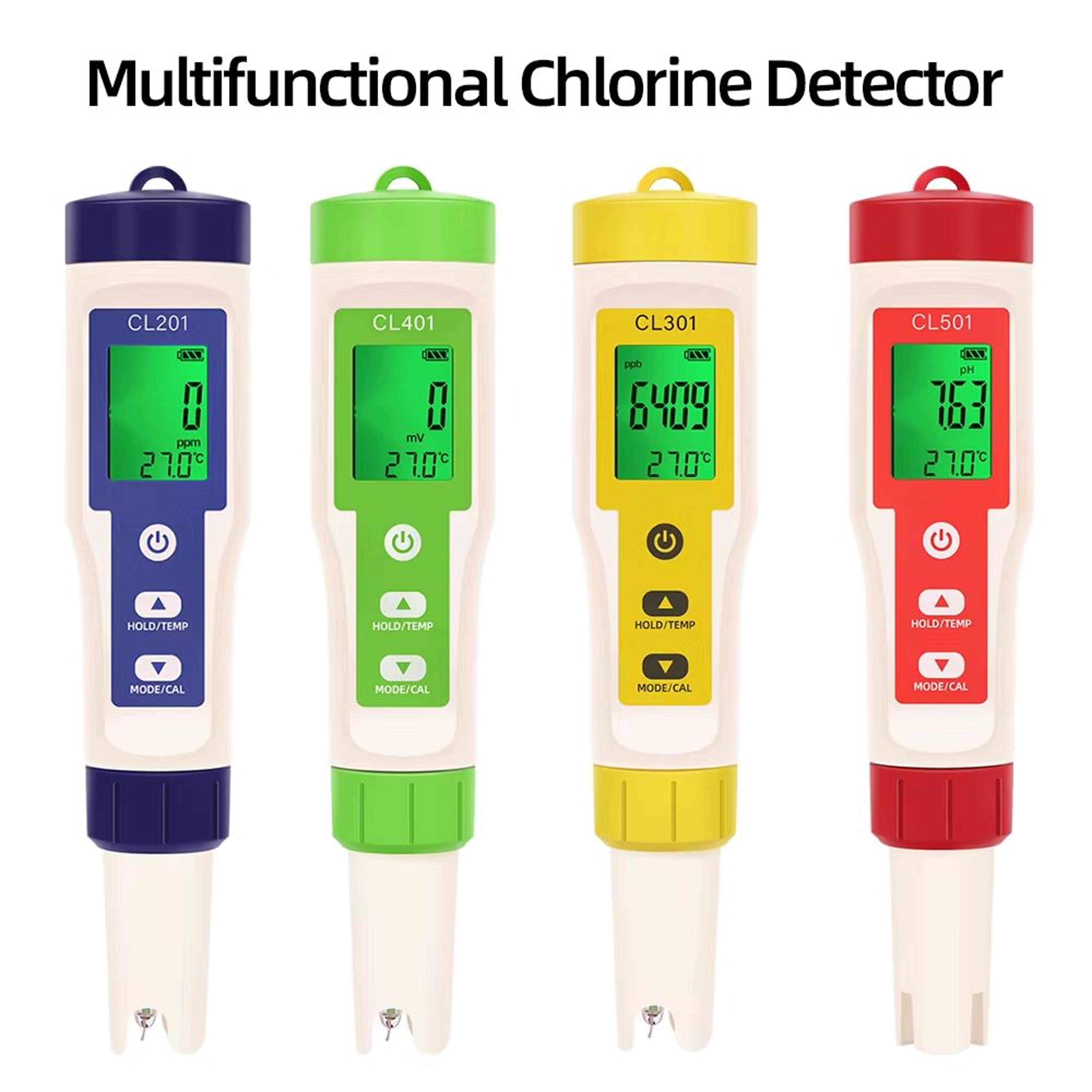 5in1 Digital Chlorine Meter Pen  MultiFunction PH ORP CL2 H2  Temperature Water Quality Tester For  0