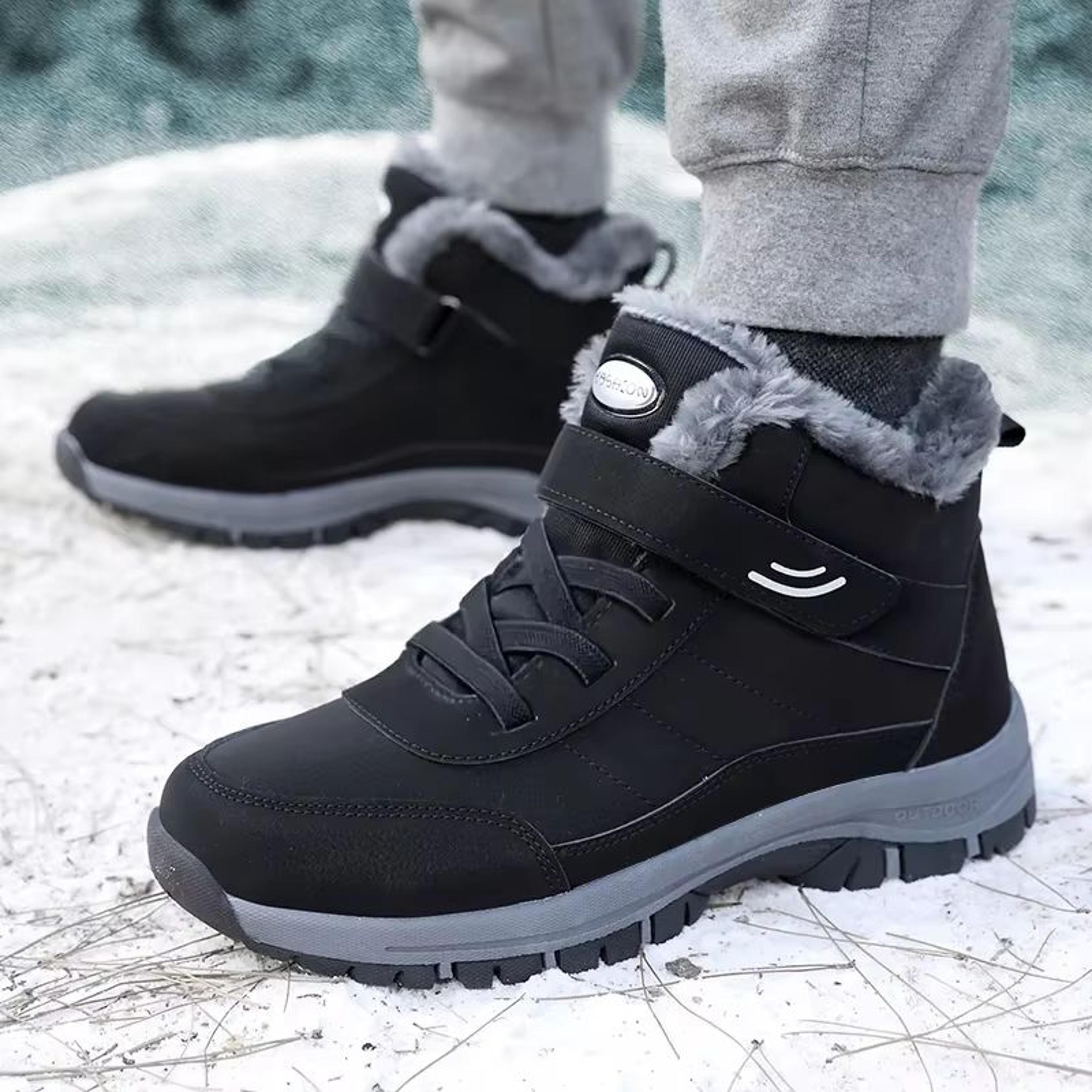 Womens Winter Snow Boots  Warm Fur Lined Platform Ankle Boots With NonSlip Sole For Outdoor Hiking  1