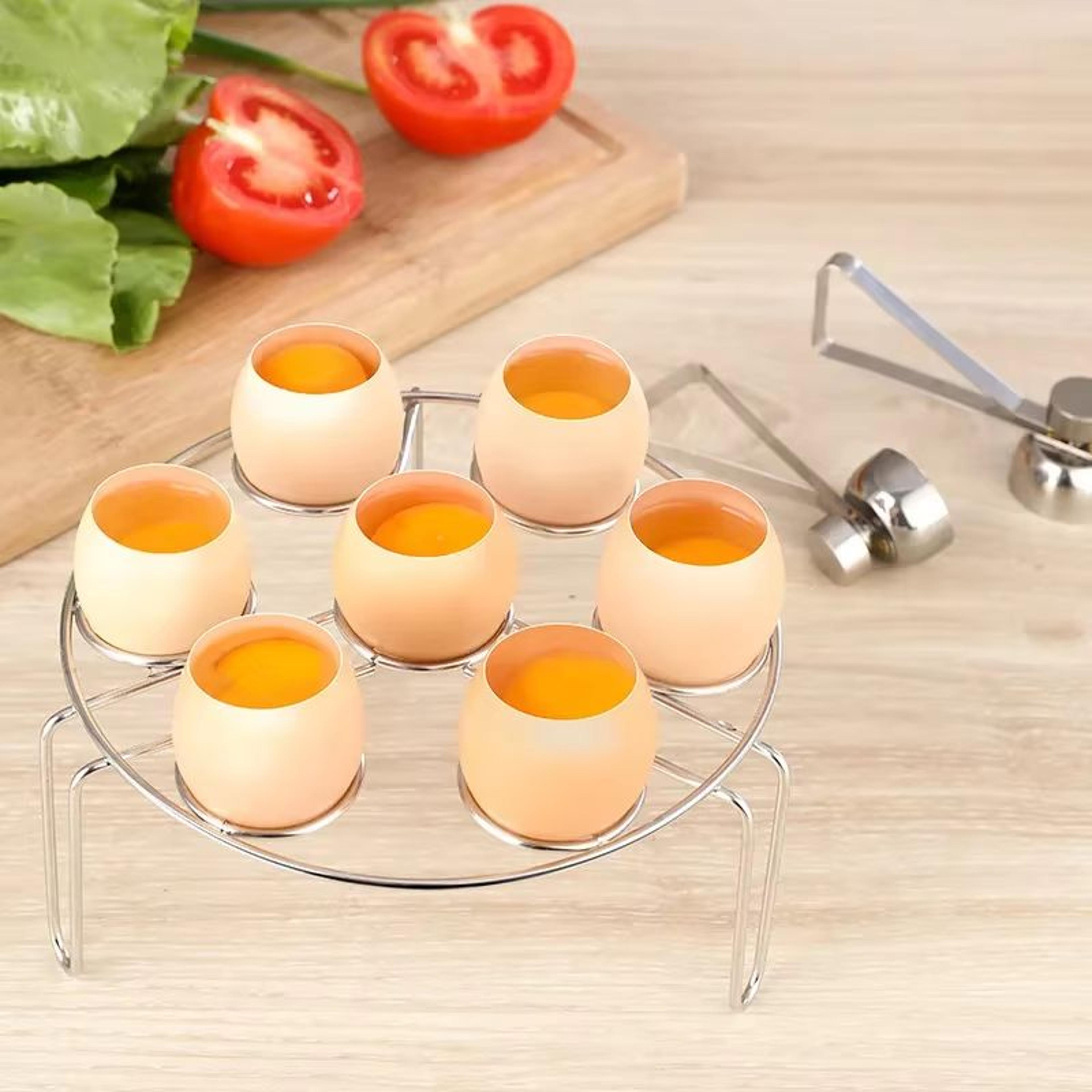 Stainless Steel Egg Topper Cutter  Precision Boiled  Raw Egg Opener Tool 2