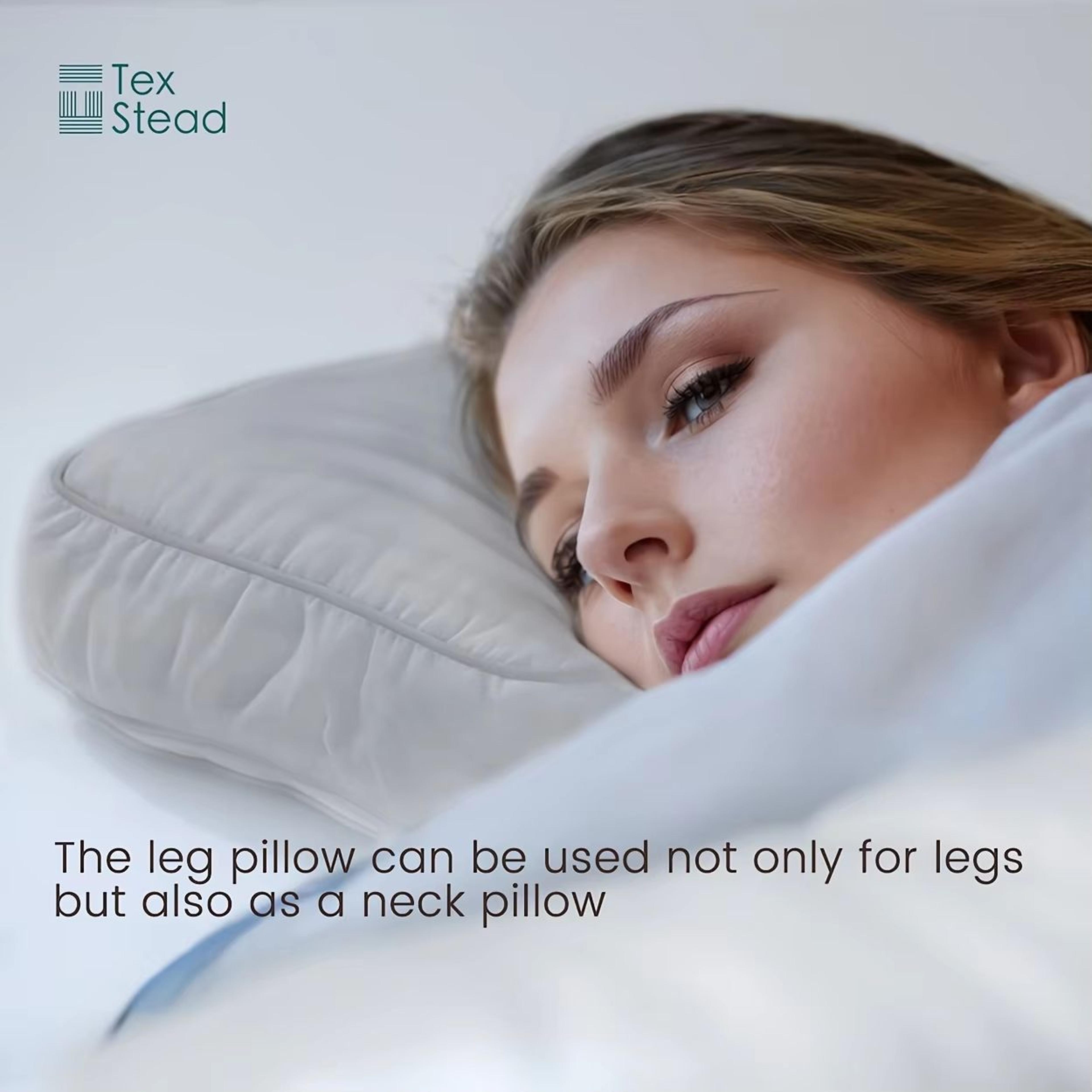 ErgoRest Memory Foam Knee Pillow With Adjustable Strap  Orthopedic Side Sleeper Support For Pregnan