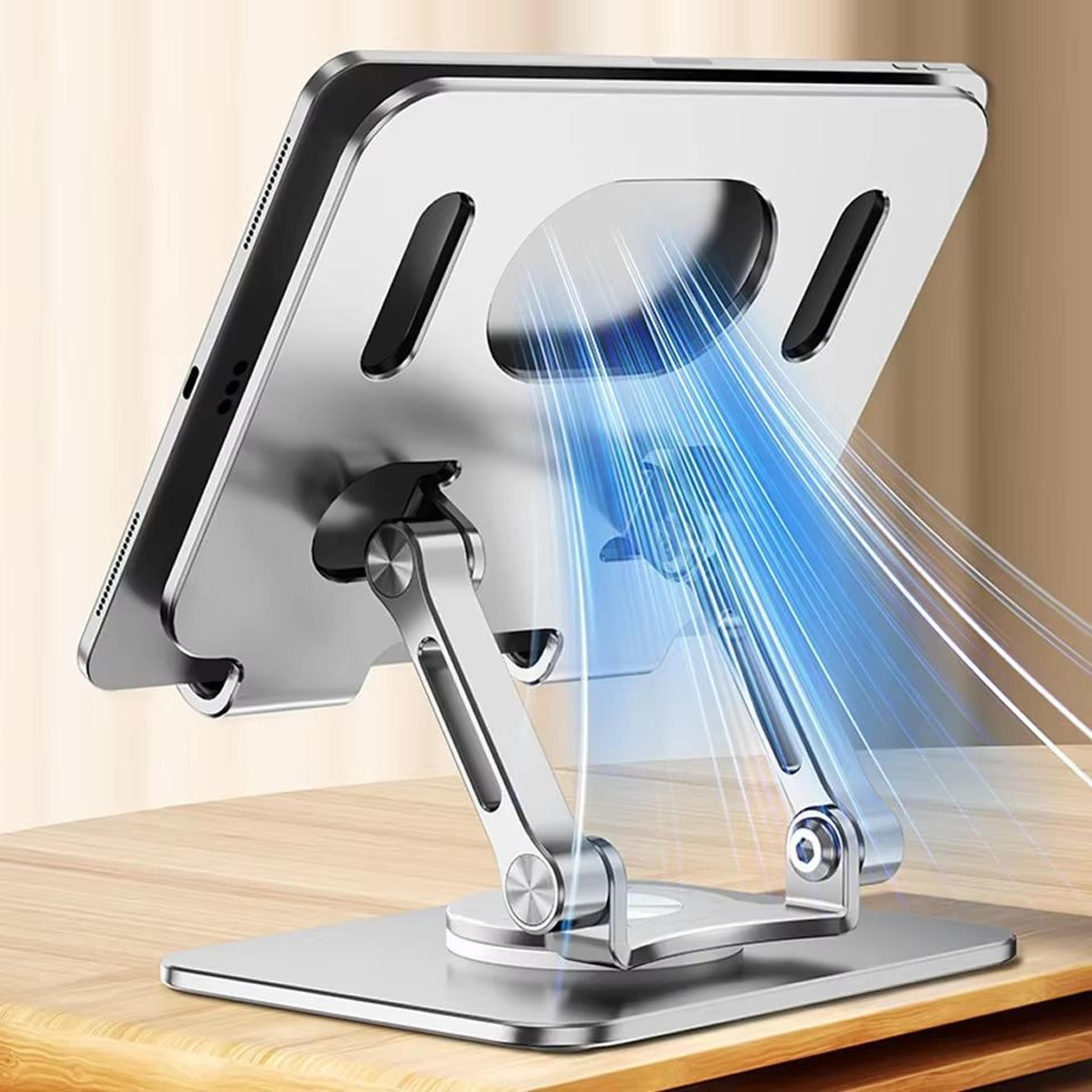 360 Adjustable Aluminum Tablet Stand  Foldable IPad Holder For Desk Compatible With IPad Pro Air Mi 4