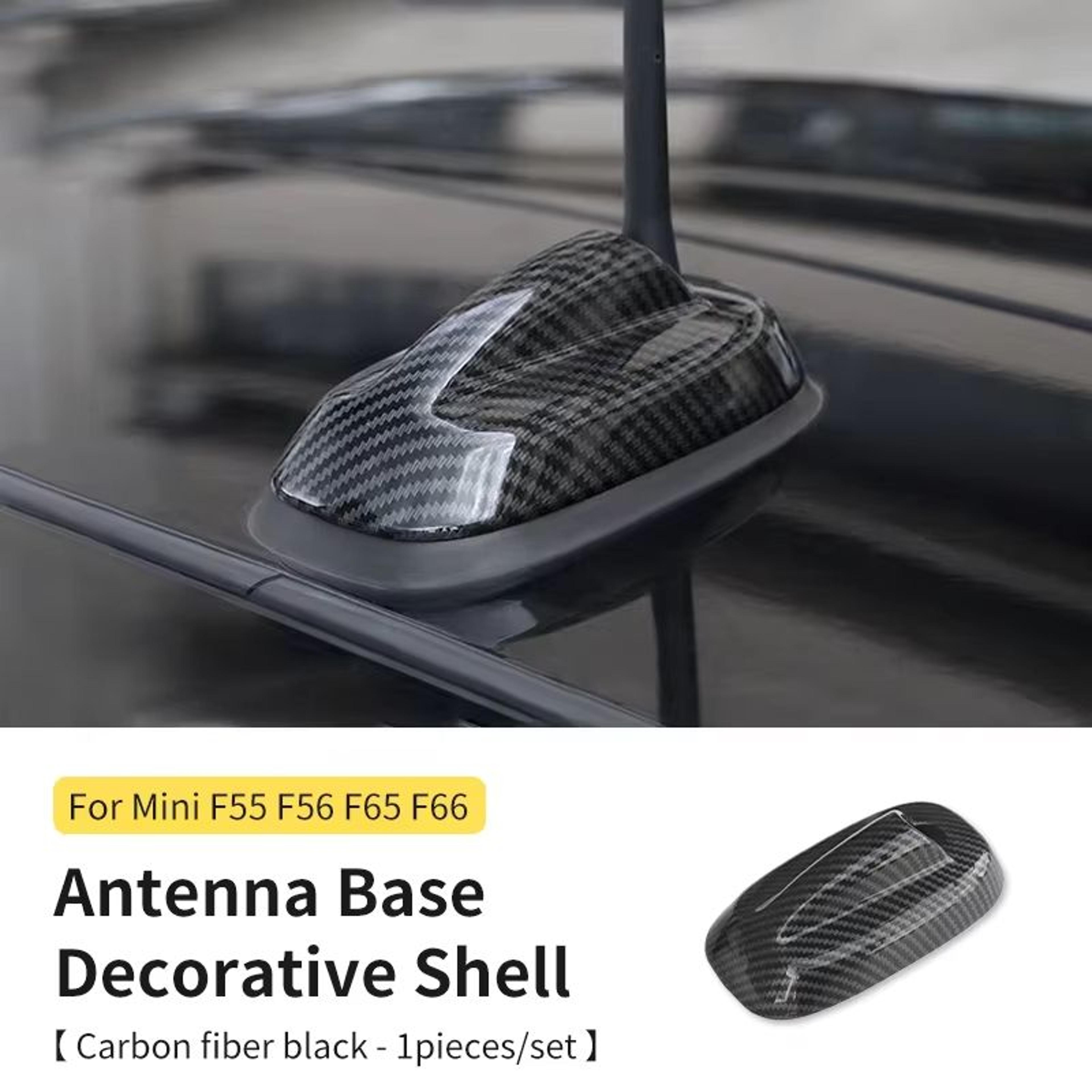 Carbon Fiber Style Antenna Decoration Cover For MINI Cooper S JCW F55 F56 F65 F66  Car Exterior Tri 18
