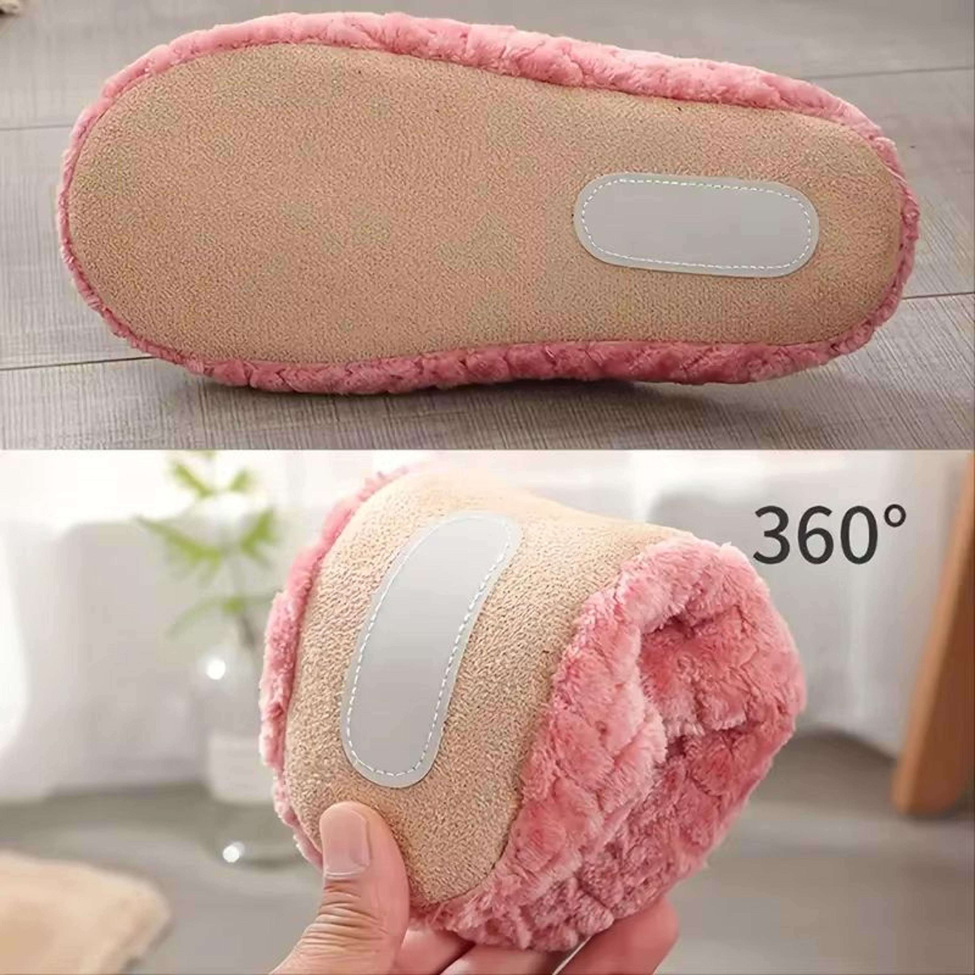 Unisex Fluffy Home Slippers  Soft Lightweight AntiSlip Indoor Slides For Autumn  Winter 5