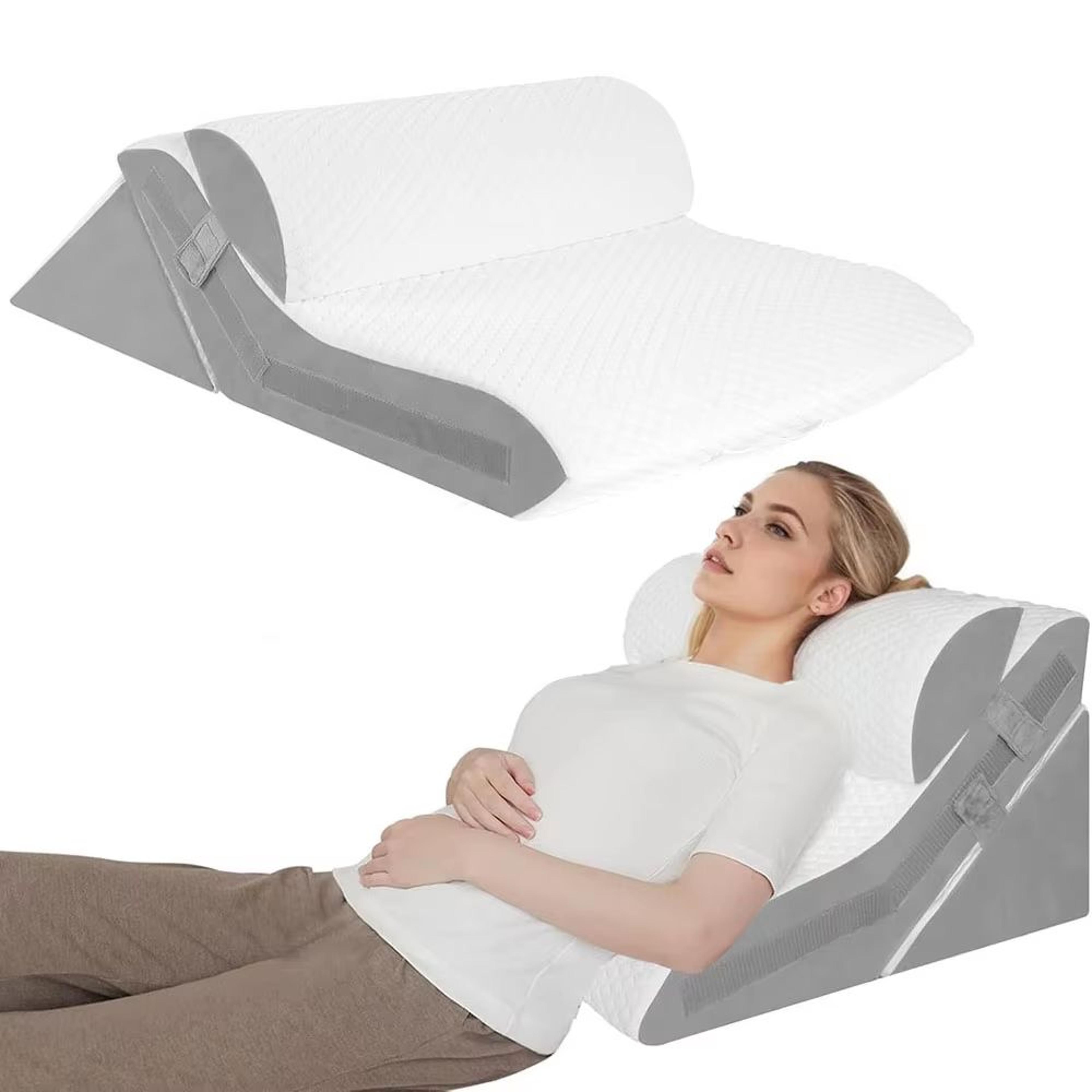 Adjustable 3Piece Wedge Pillow Set For Sleeping Acid Reflux Snoring  PostSurgery Comfort 0