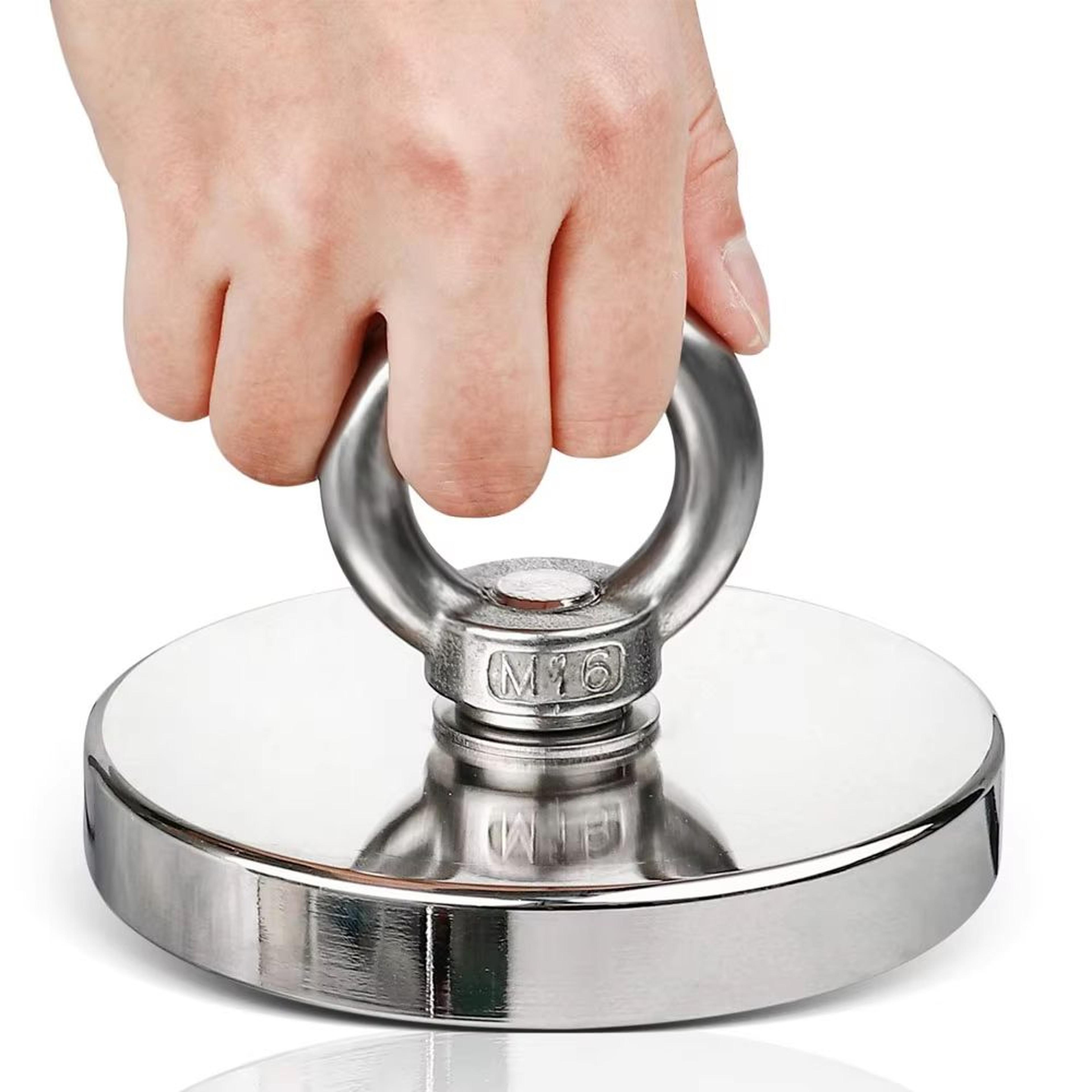 UltraGrip HeavyDuty Neodymium Fishing Magnet  Super Strong Salvage Magnet With Countersunk Hole And 0