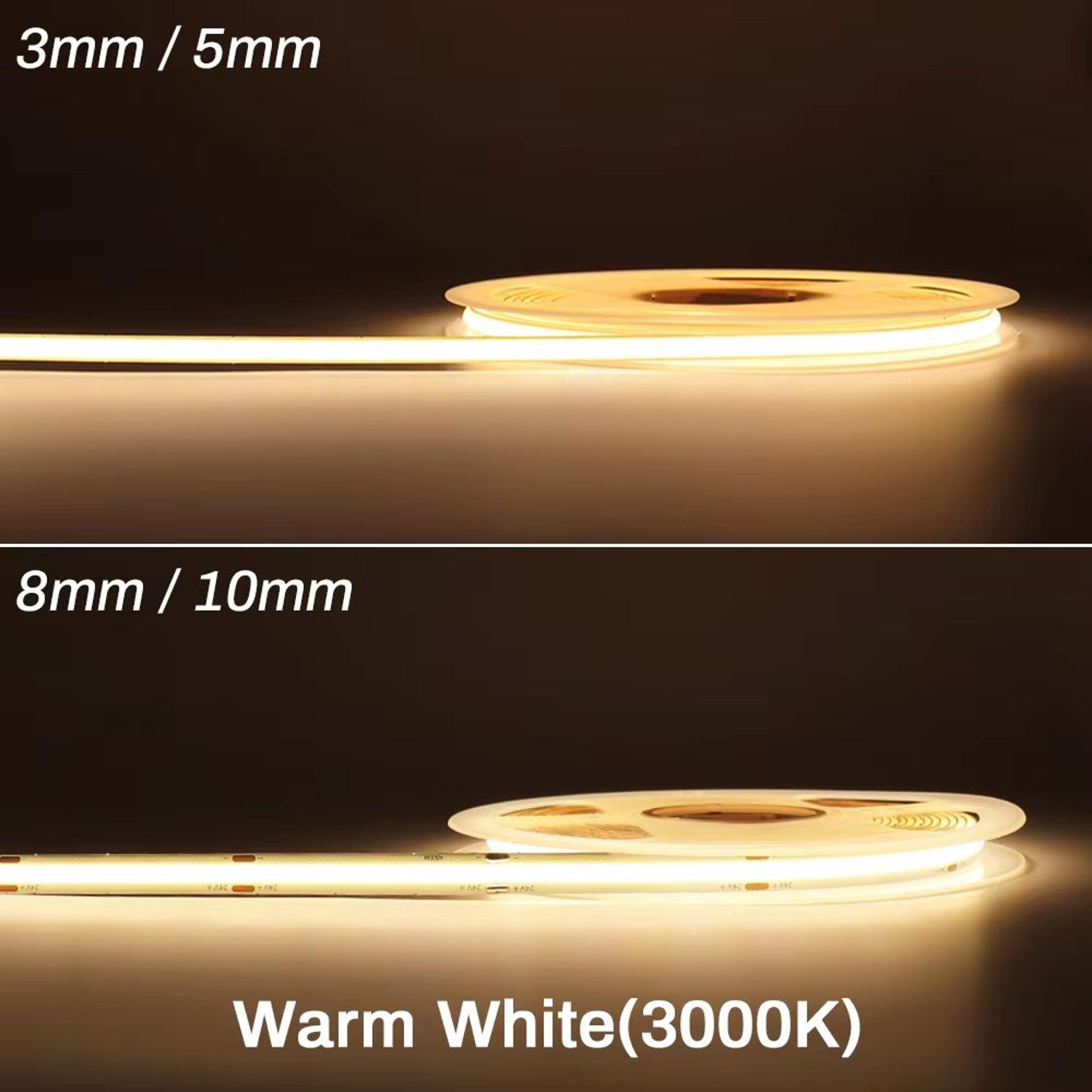 High Brightness COB LED Strip Light 12V24V DC  Flexible RA90 Tape Lighting Bar For DIY Home And Car 6