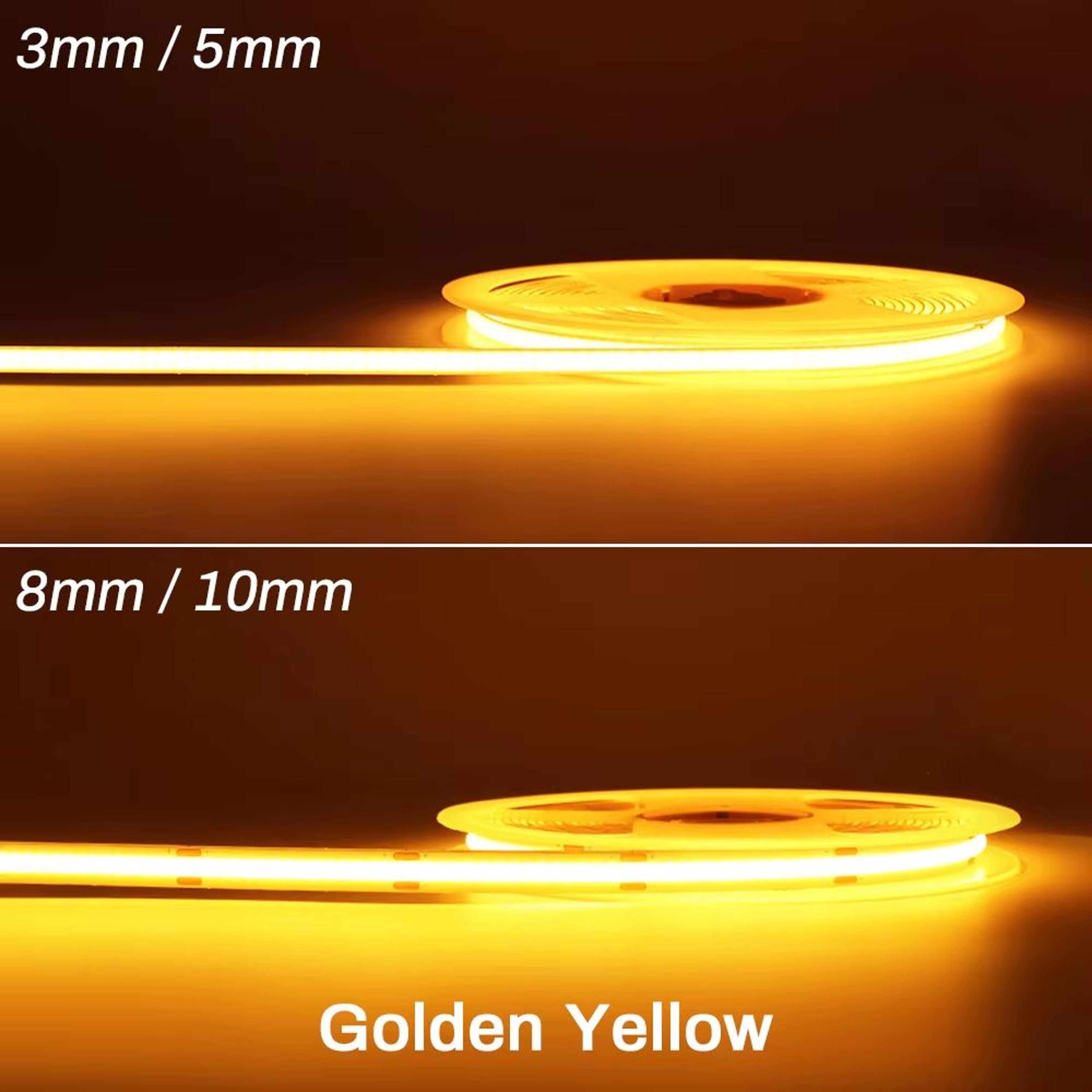 High Brightness COB LED Strip Light 12V24V DC  Flexible RA90 Tape Lighting Bar For DIY Home And Car 7