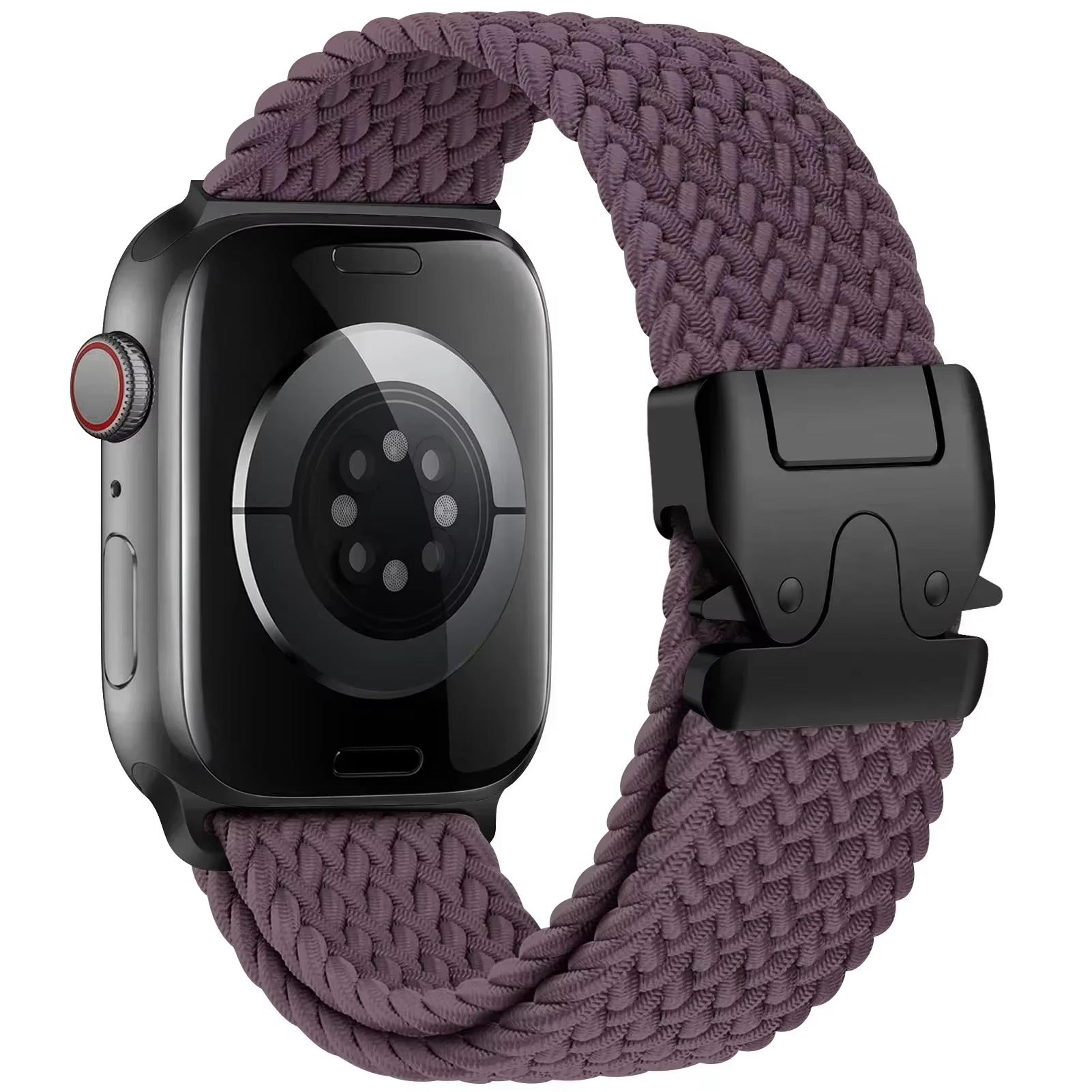 Soft Braided Solo Loop Band For Apple Watch  Stretchable Nylon Strap For Ultra Series 10 9 8 SE  Mo 17