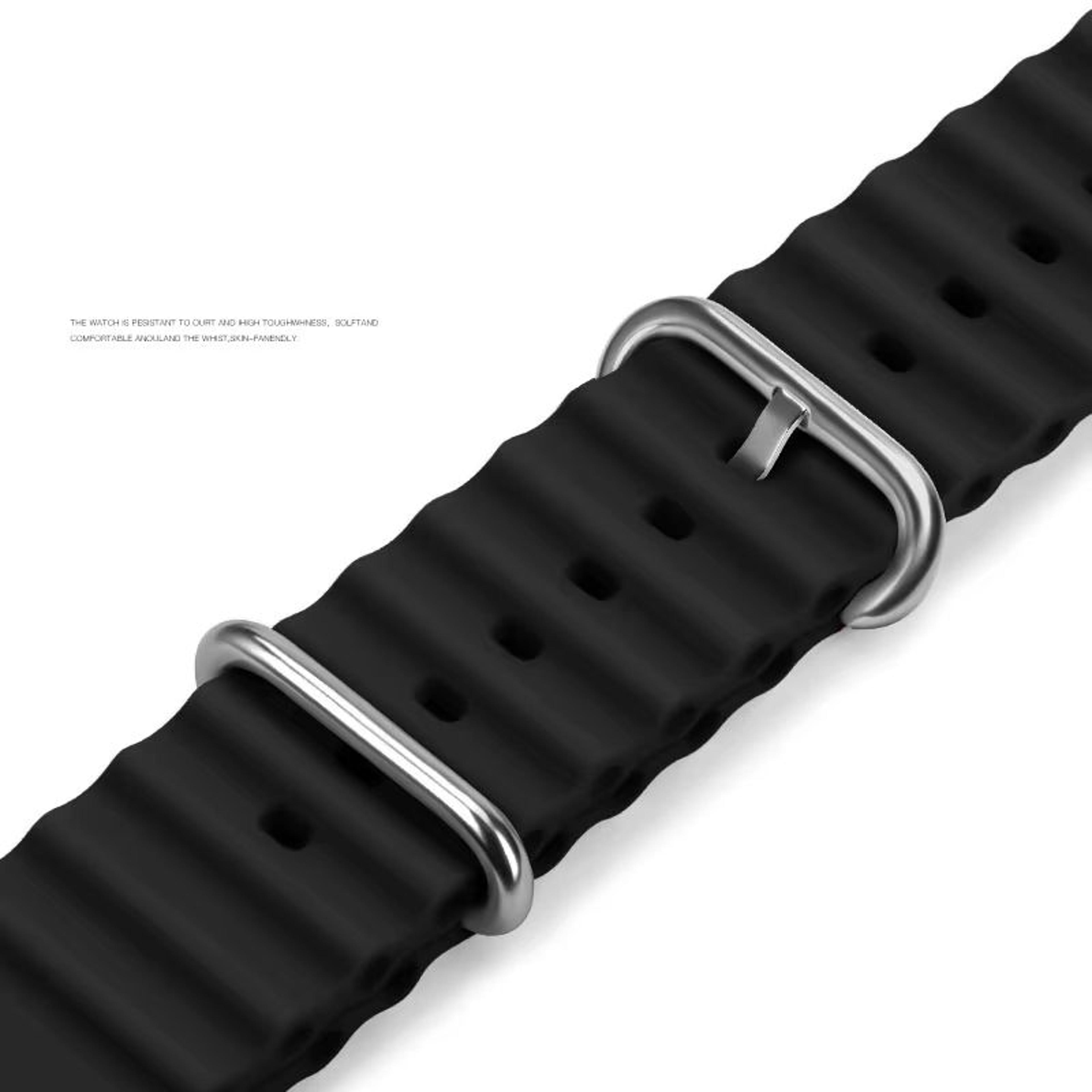 Premium Ocean Band For Apple Watch  Rugged Silicone Sport Strap For Series 103 Ultra Ultra 2 SE 3