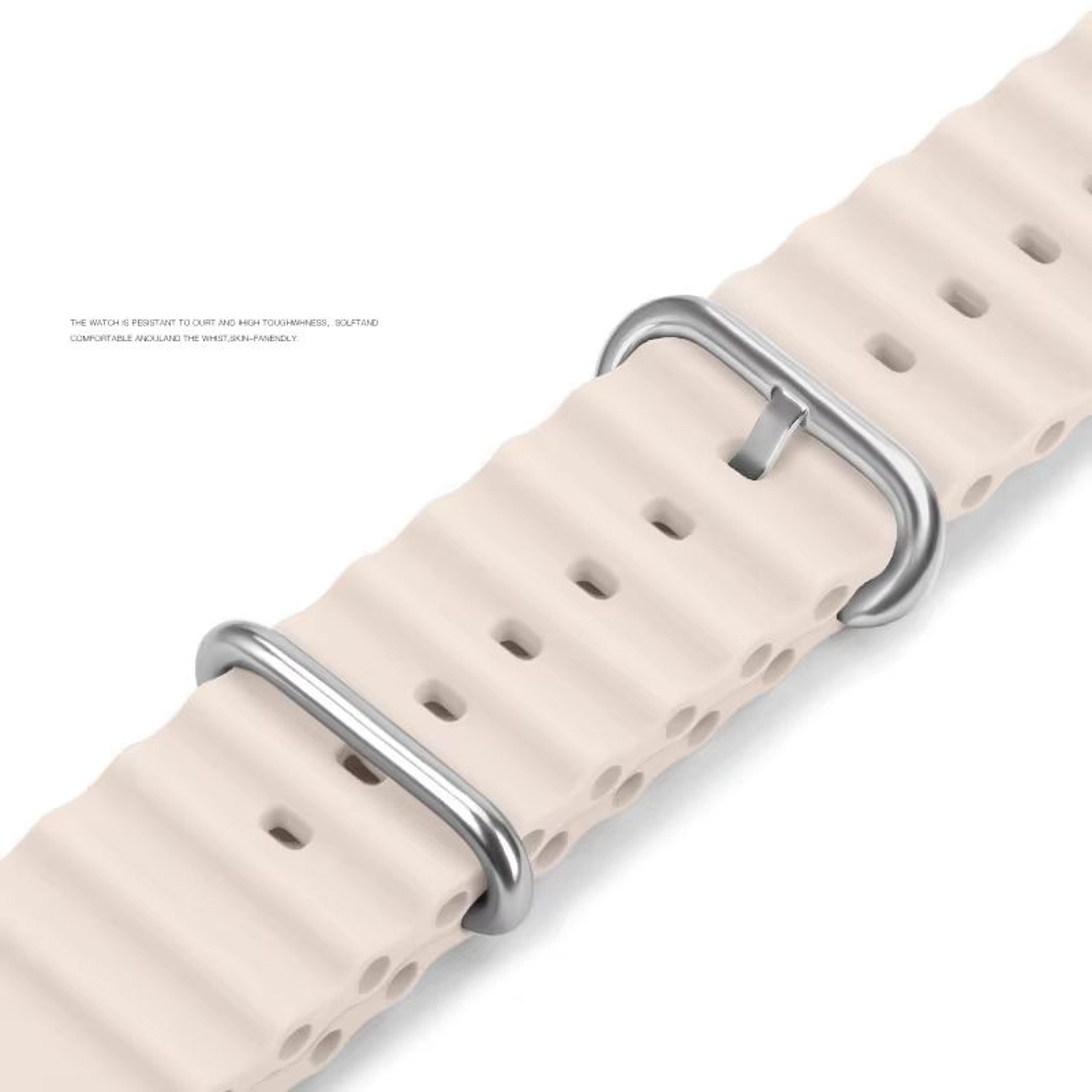 Premium Ocean Band For Apple Watch  Rugged Silicone Sport Strap For Series 103 Ultra Ultra 2 SE 12