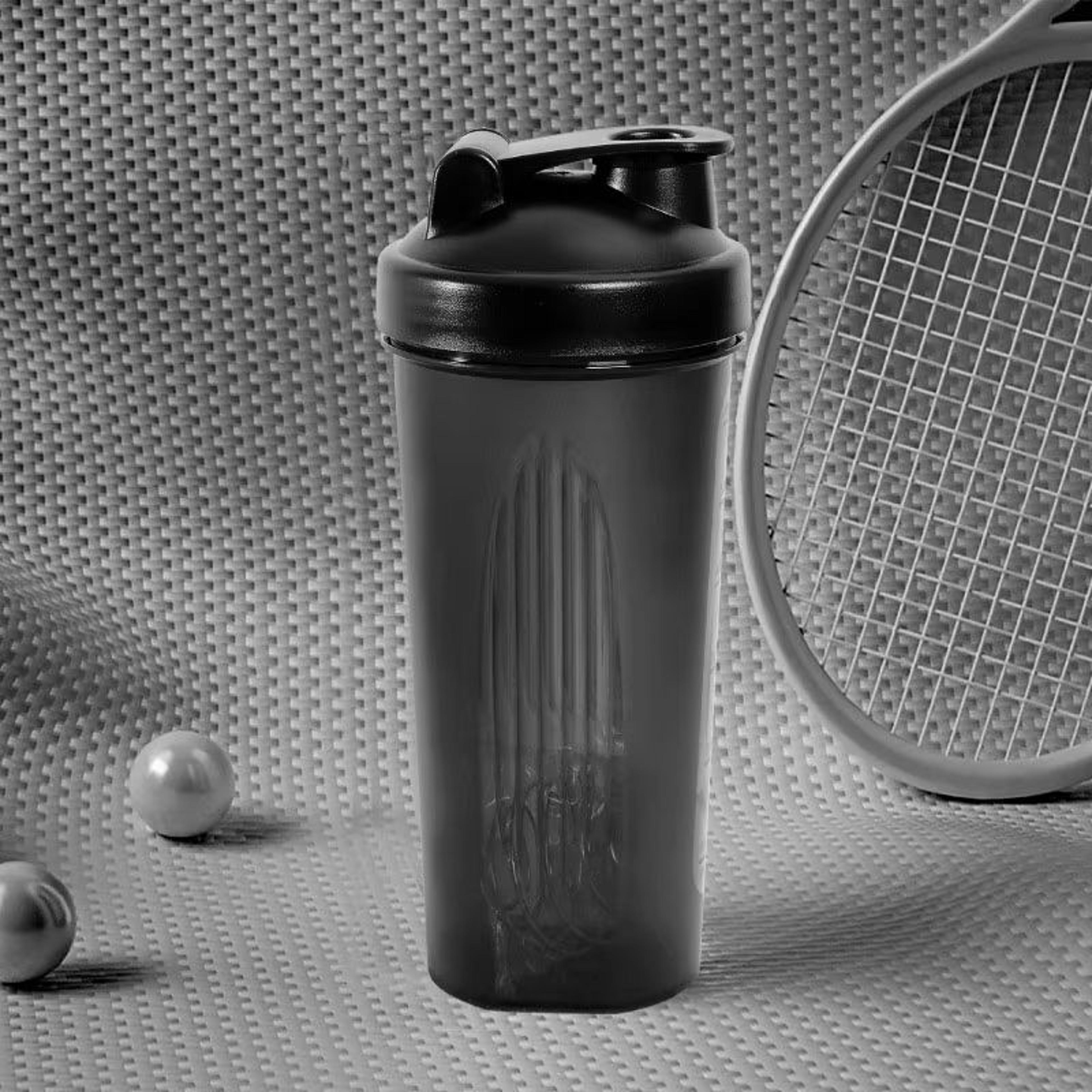 600ML LeakProof Protein Shaker Bottle  Portable 20oz Plastic Drink Mixer For Fitness And Gym Enthus 0