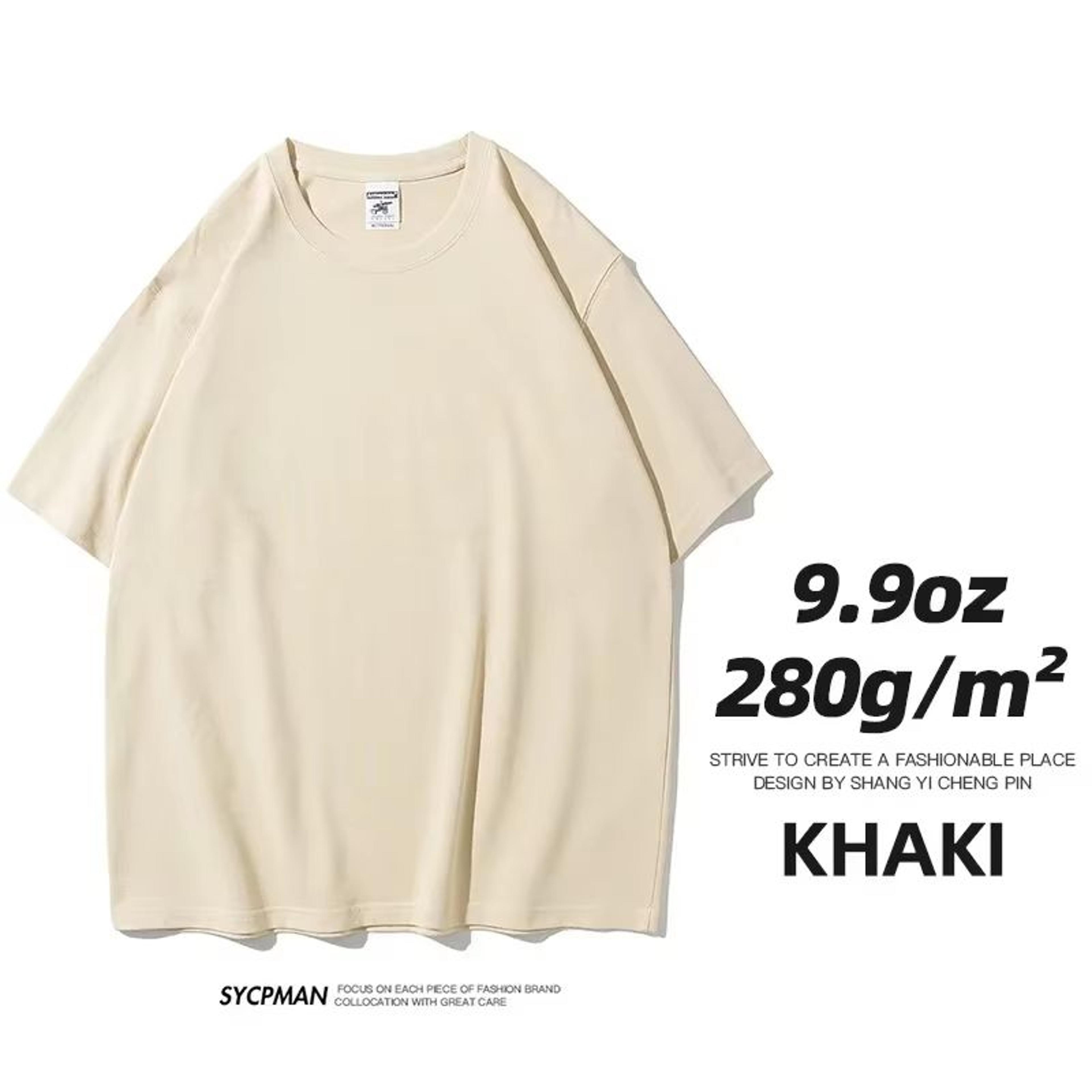 UrbanEdge 280gsm Heavy Cotton Oversized TShirt For Men  Premium Solid Color Short Sleeve Tee 17