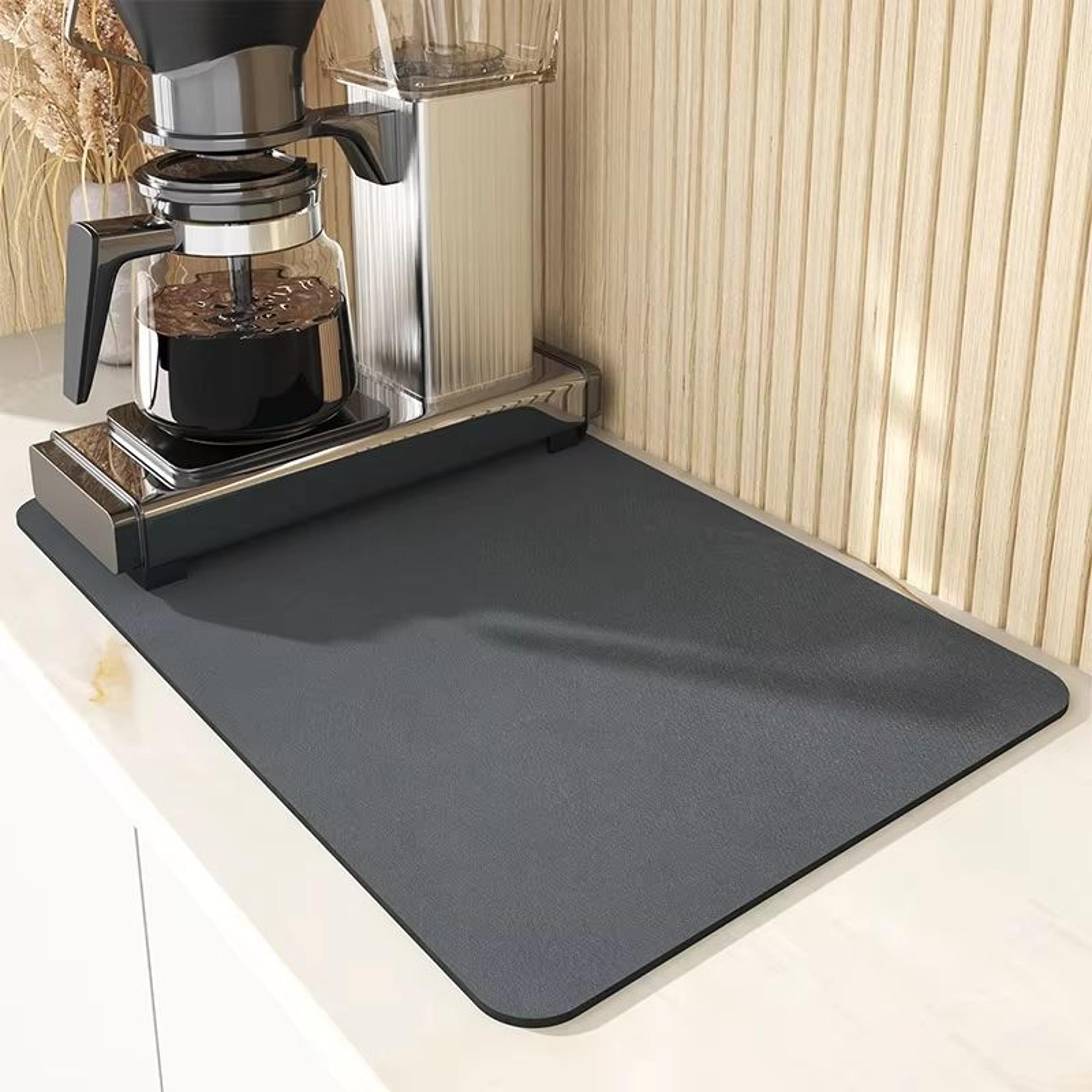 AquaDry Super Absorbent Kitchen Mat  QuickDry AntiSkid Dish Drying Pad For Sink Countertop  Bathroo 0