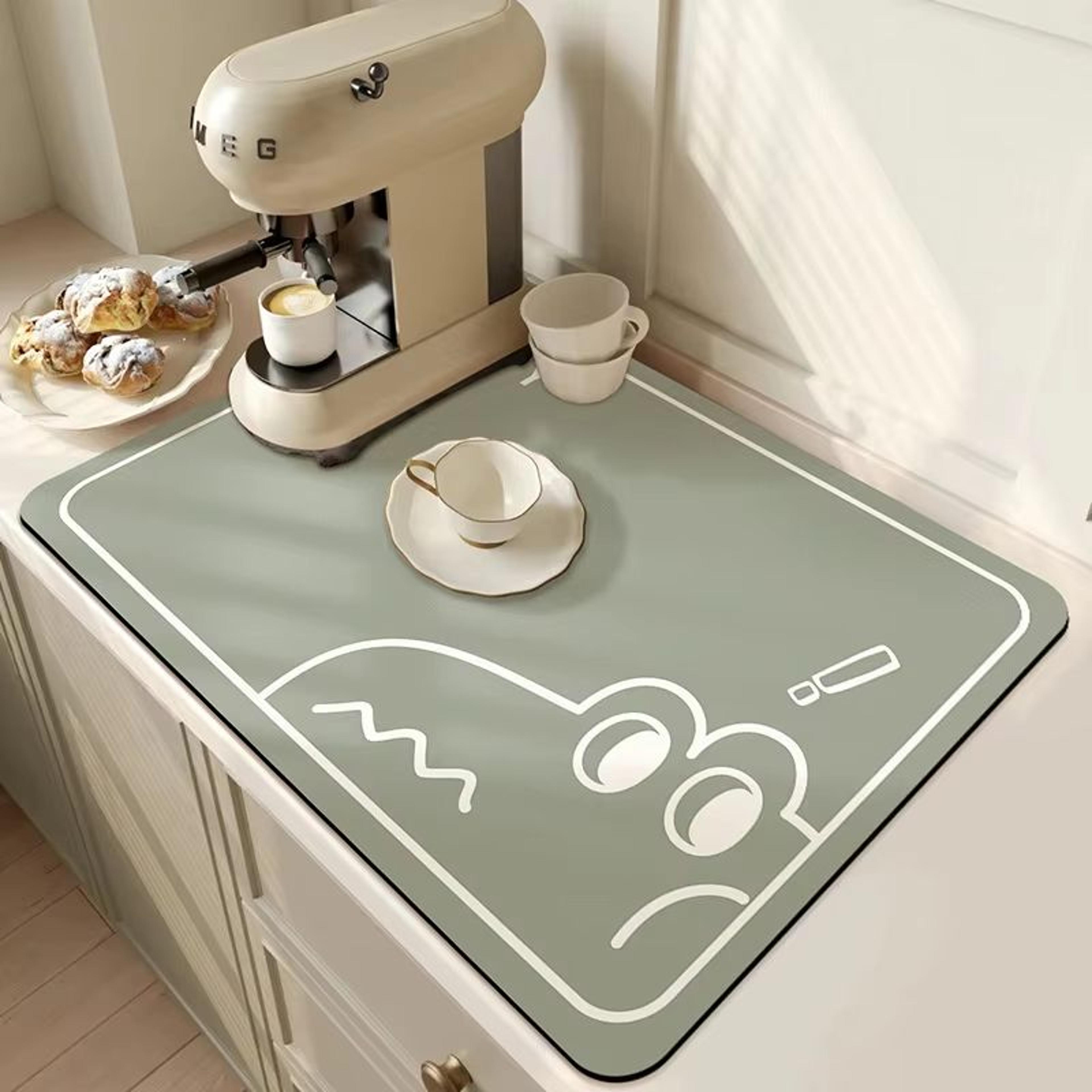 AquaDry Super Absorbent Kitchen Mat  QuickDry AntiSkid Dish Drying Pad For Sink Countertop  Bathroo 6