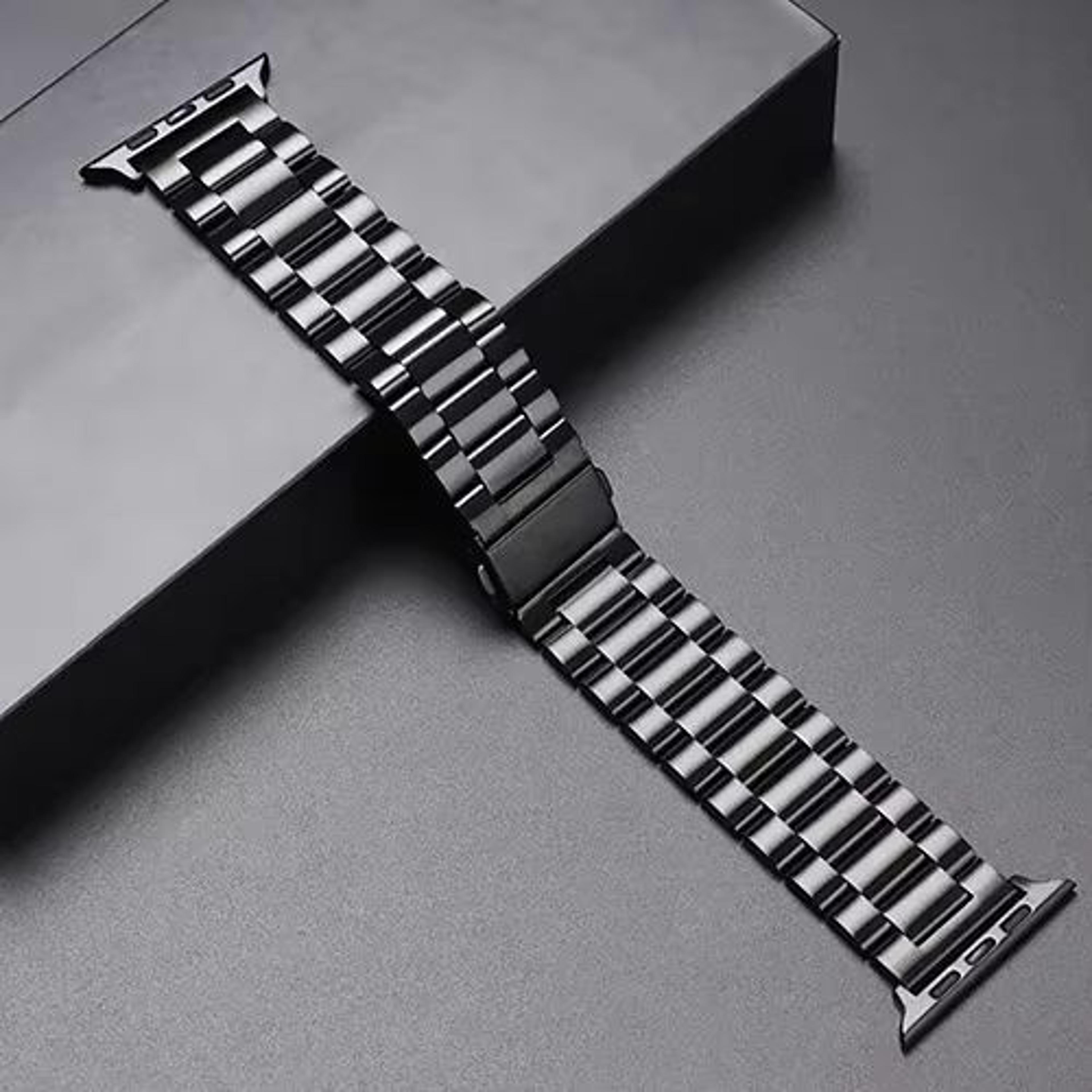 LuxeLink Stainless Steel Band For Apple Watch Ultra 321  Premium Metal Bracelet Strap For IWatch Se 4