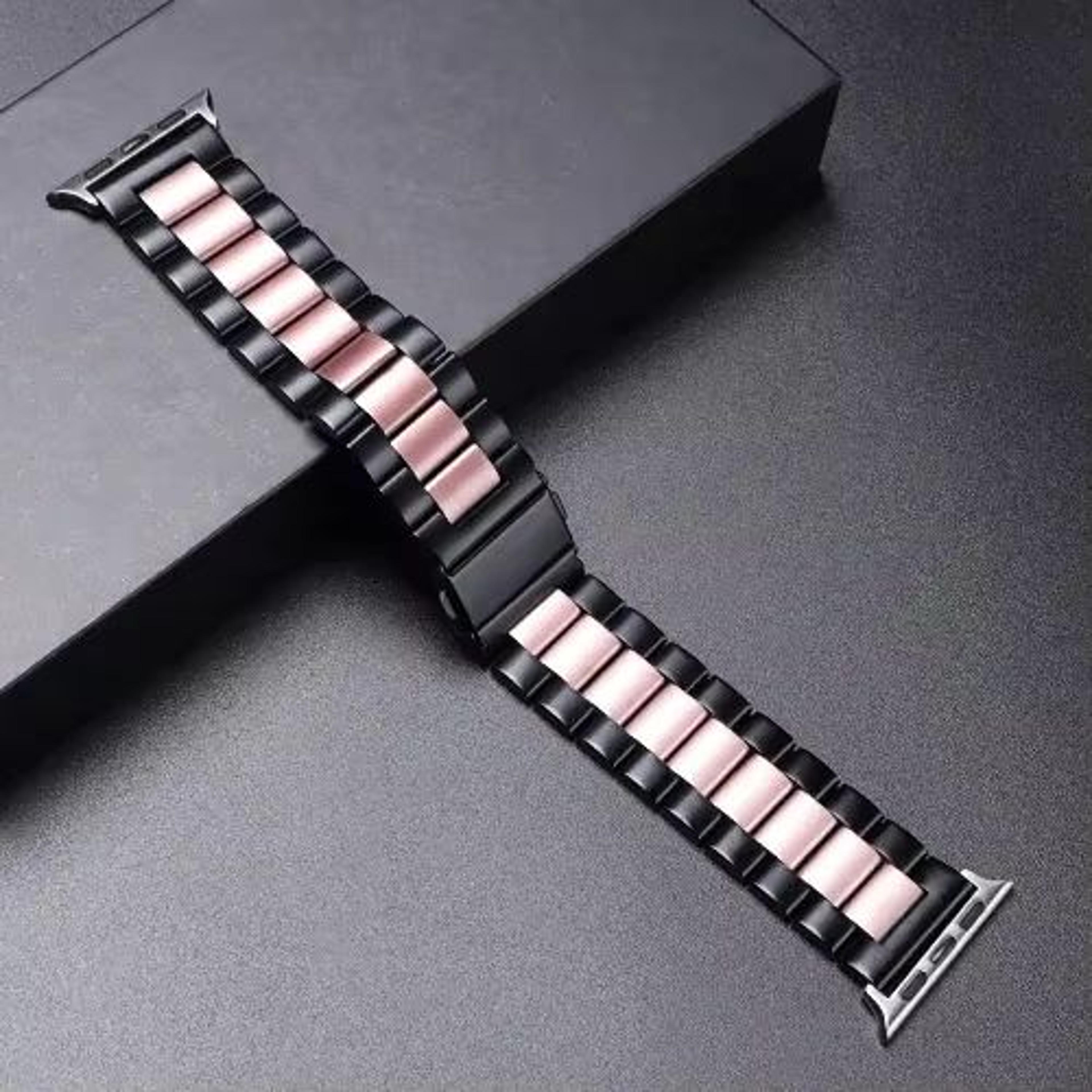LuxeLink Stainless Steel Band For Apple Watch Ultra 321  Premium Metal Bracelet Strap For IWatch Se 22
