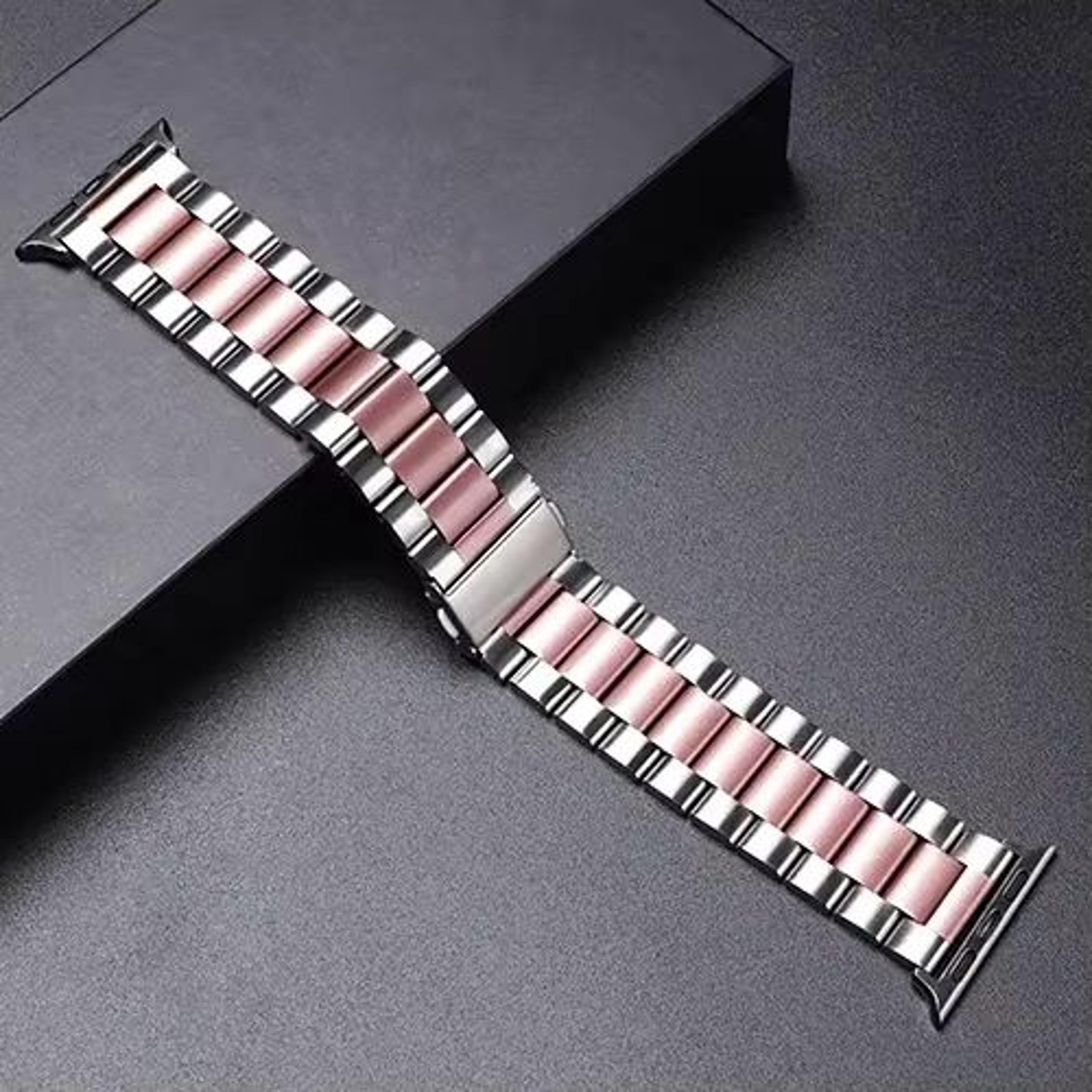 LuxeLink Stainless Steel Band For Apple Watch Ultra 321  Premium Metal Bracelet Strap For IWatch Se 23