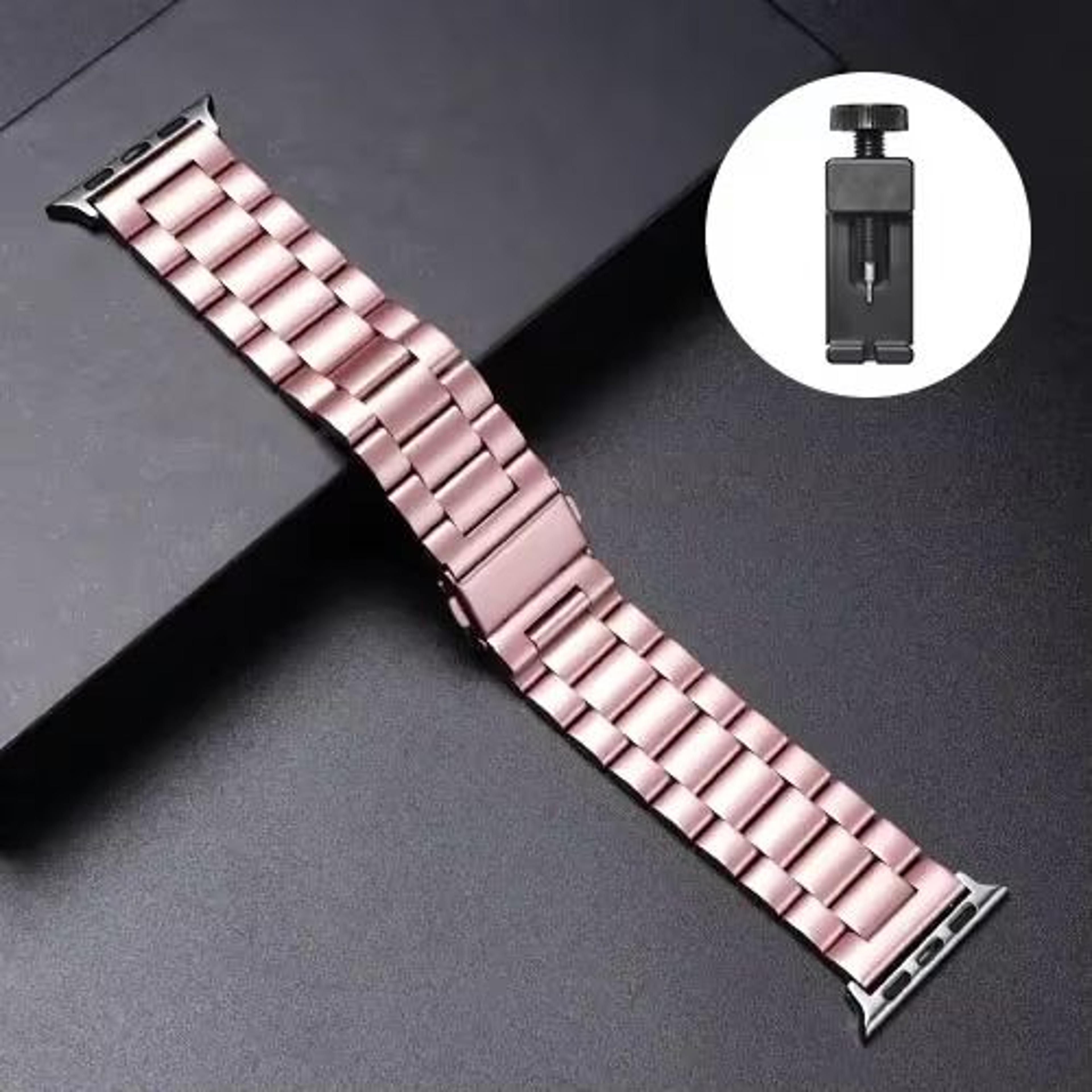LuxeLink Stainless Steel Band For Apple Watch Ultra 321  Premium Metal Bracelet Strap For IWatch Se 25