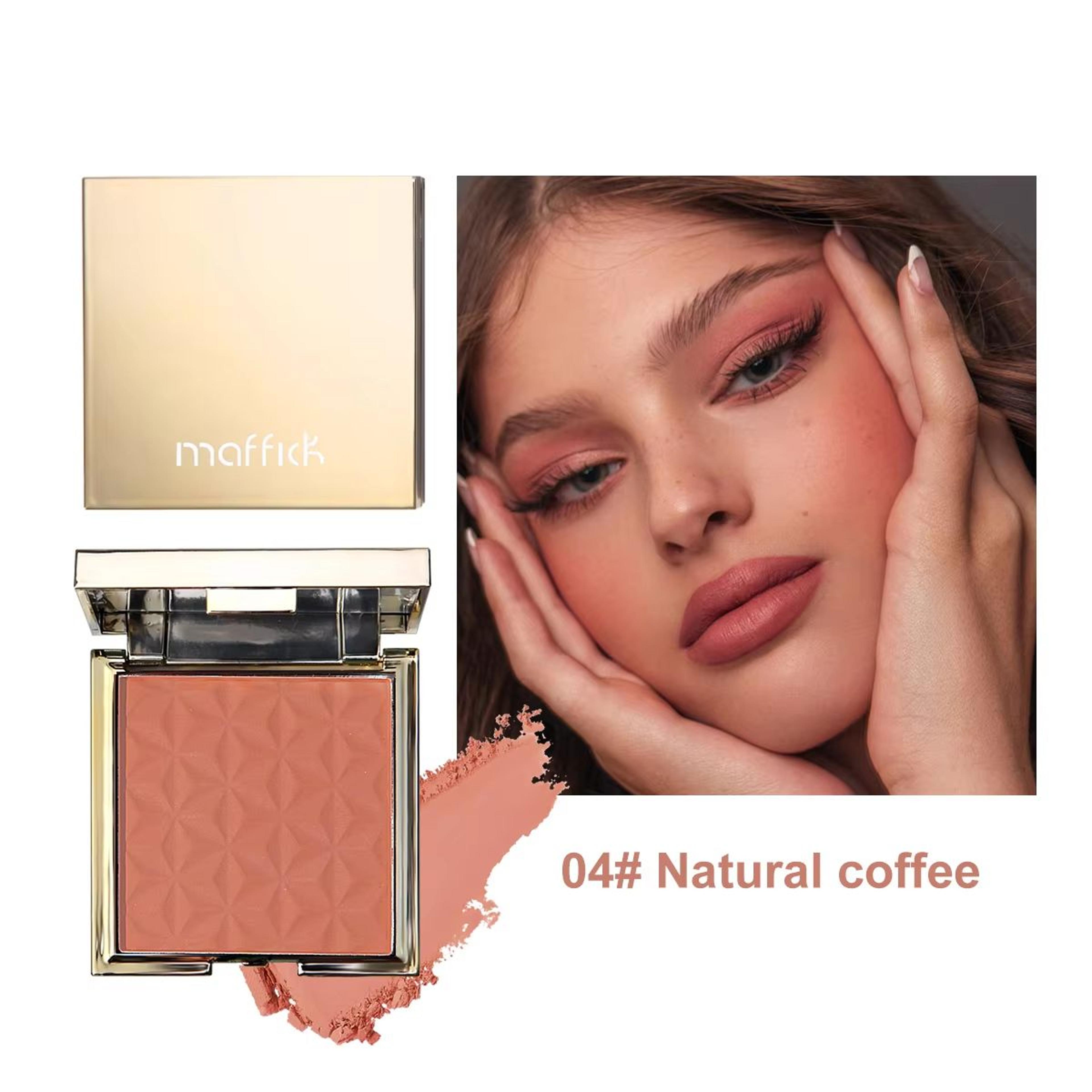 GlowMuse Gold Relief Blush Palette  LongLasting Nude Pink  Orange Shades For Natural Radiance 5