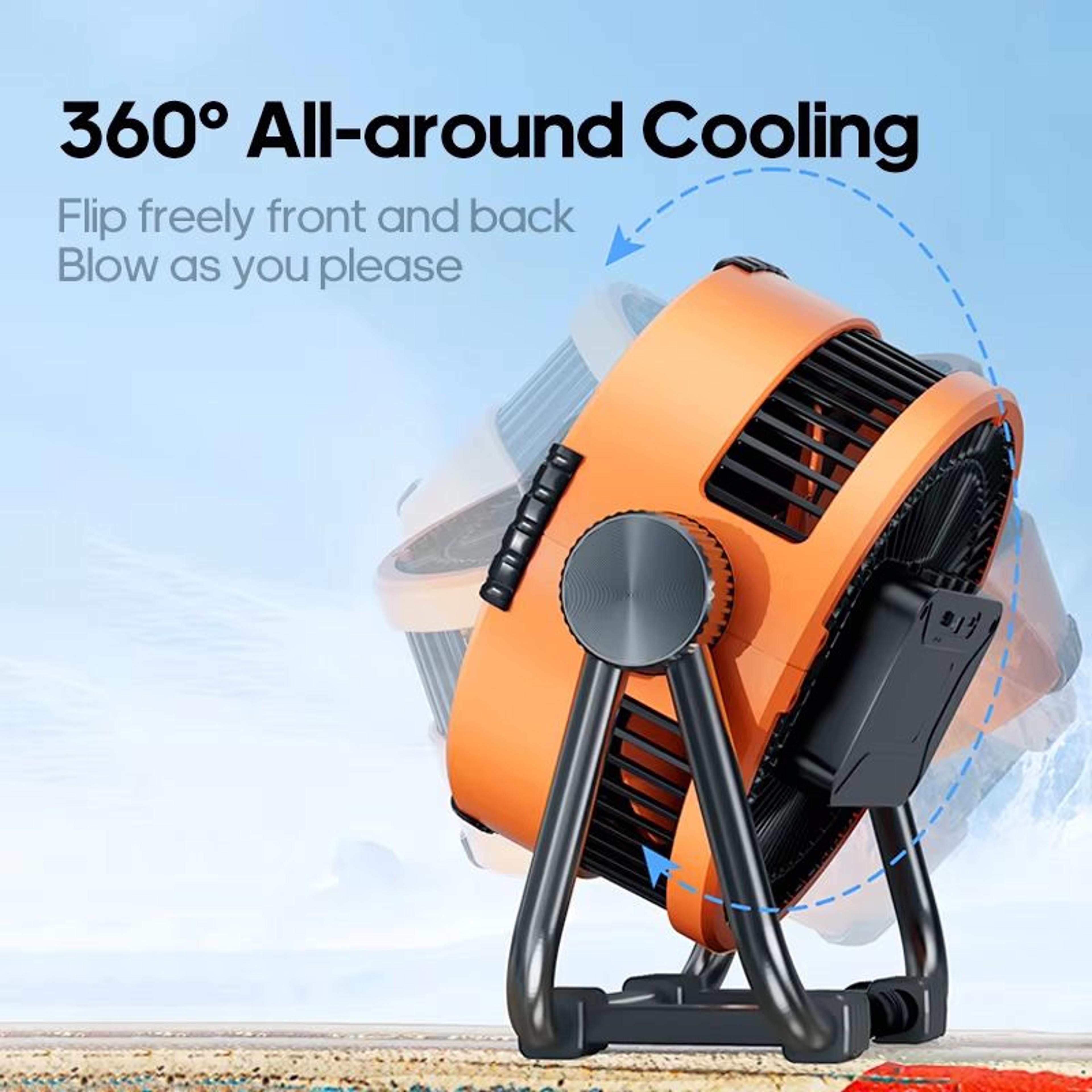 BreezePro 6in1 Rechargeable Camping Fan With LED Light  Power Bank  20000mAh Outdoor Ceiling Fan Wi 4
