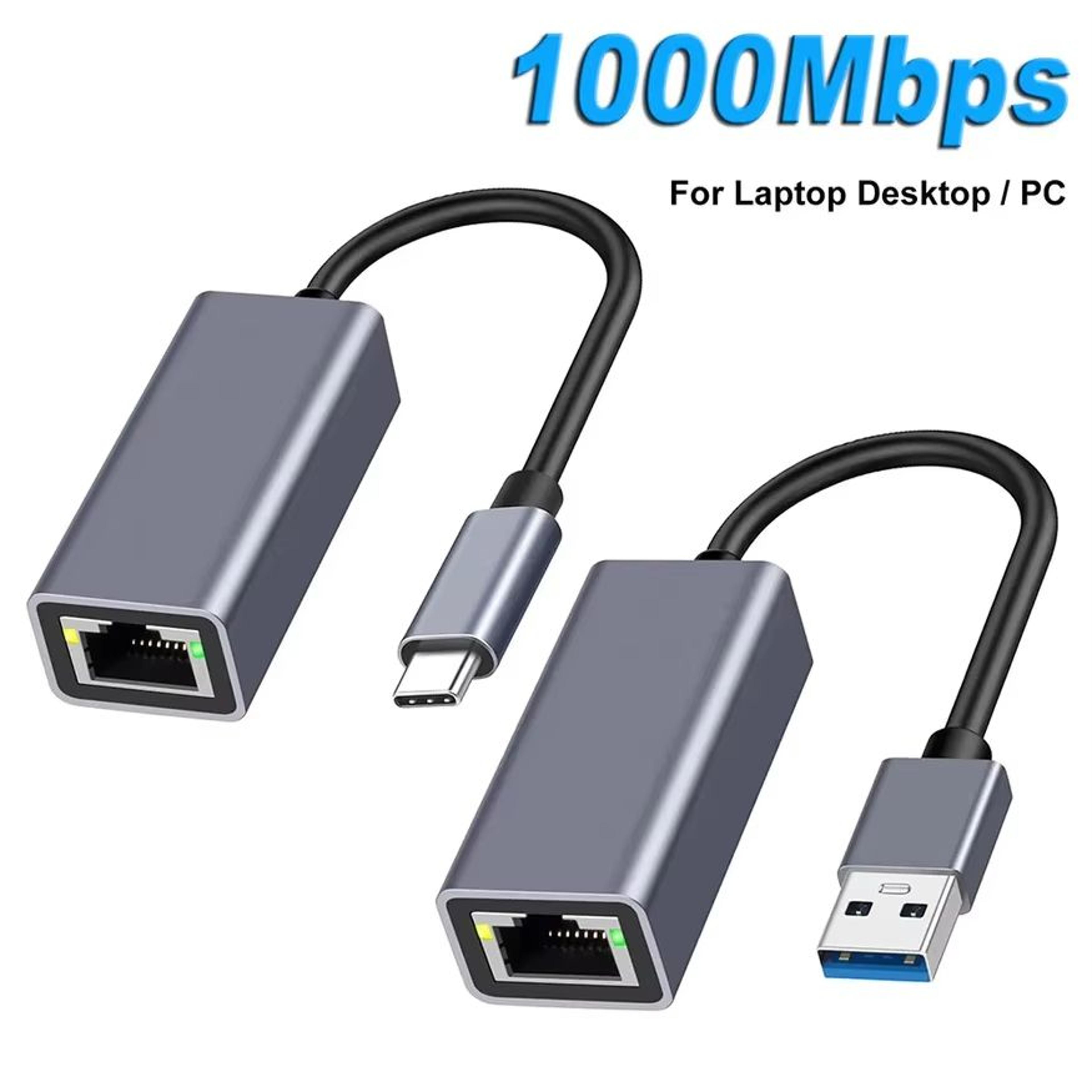 HighSpeed 1000Mbps USB 30  TypeC Ethernet Adapter  Reliable Wired Network Connection For Laptops Ma 0