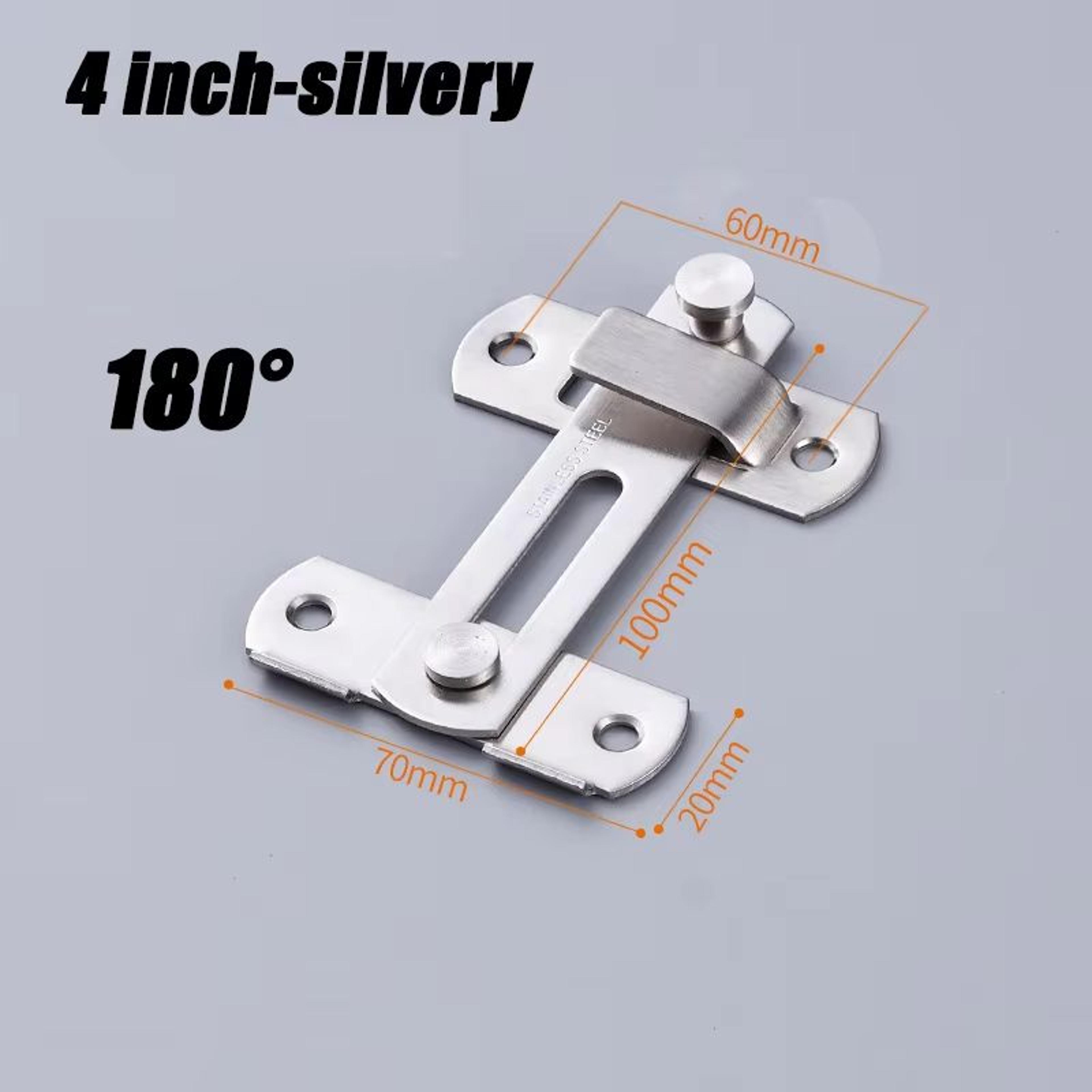 HeavyDuty Sliding Barn Door Latch  Secure Right Angle Door Bolt For Closets Windows And Baby Safety 9