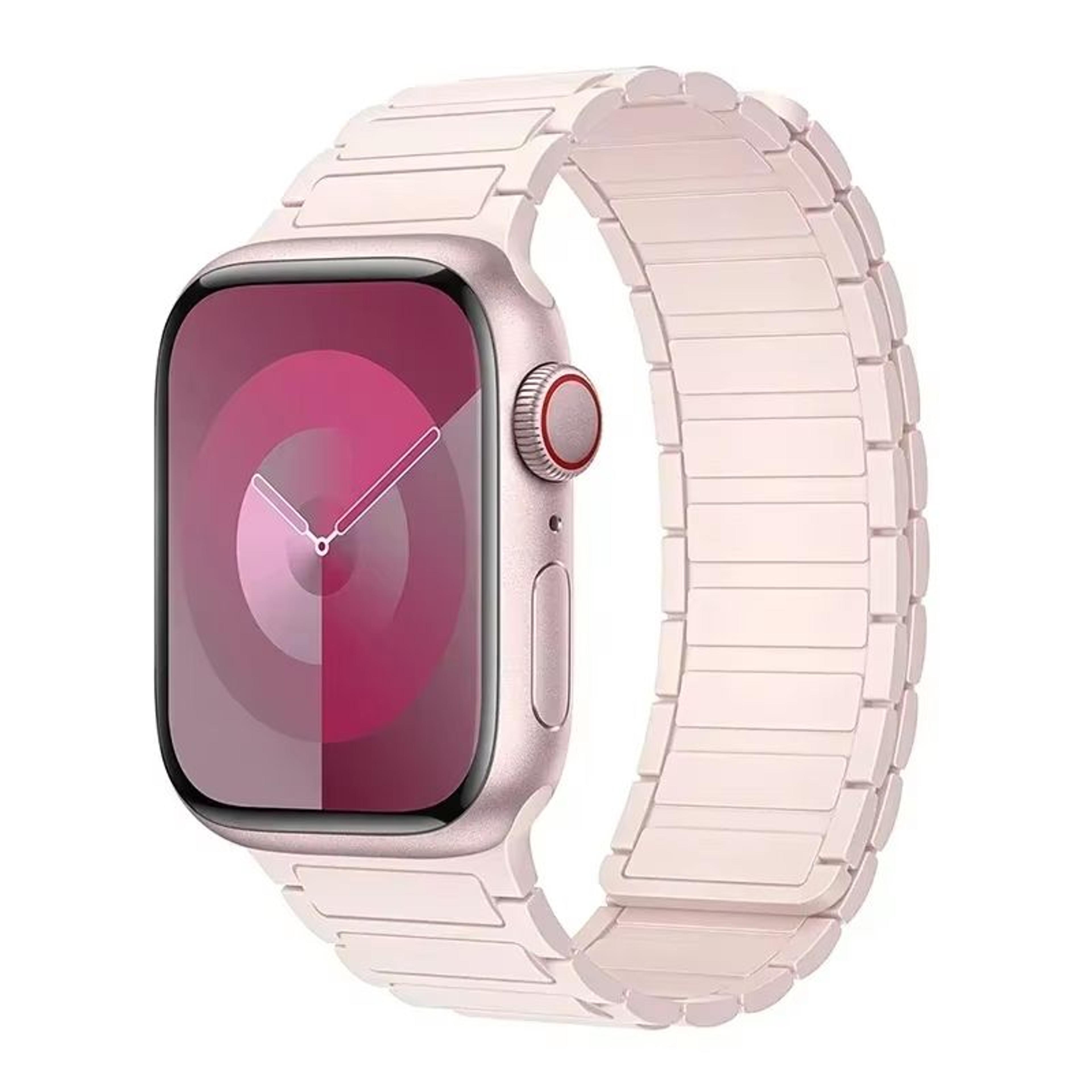 Magnetic Loop Silicone Band For Apple Watch  Soft Secure  Stylish Strap For Series 9 8 7 6 5 4 3 SE 10