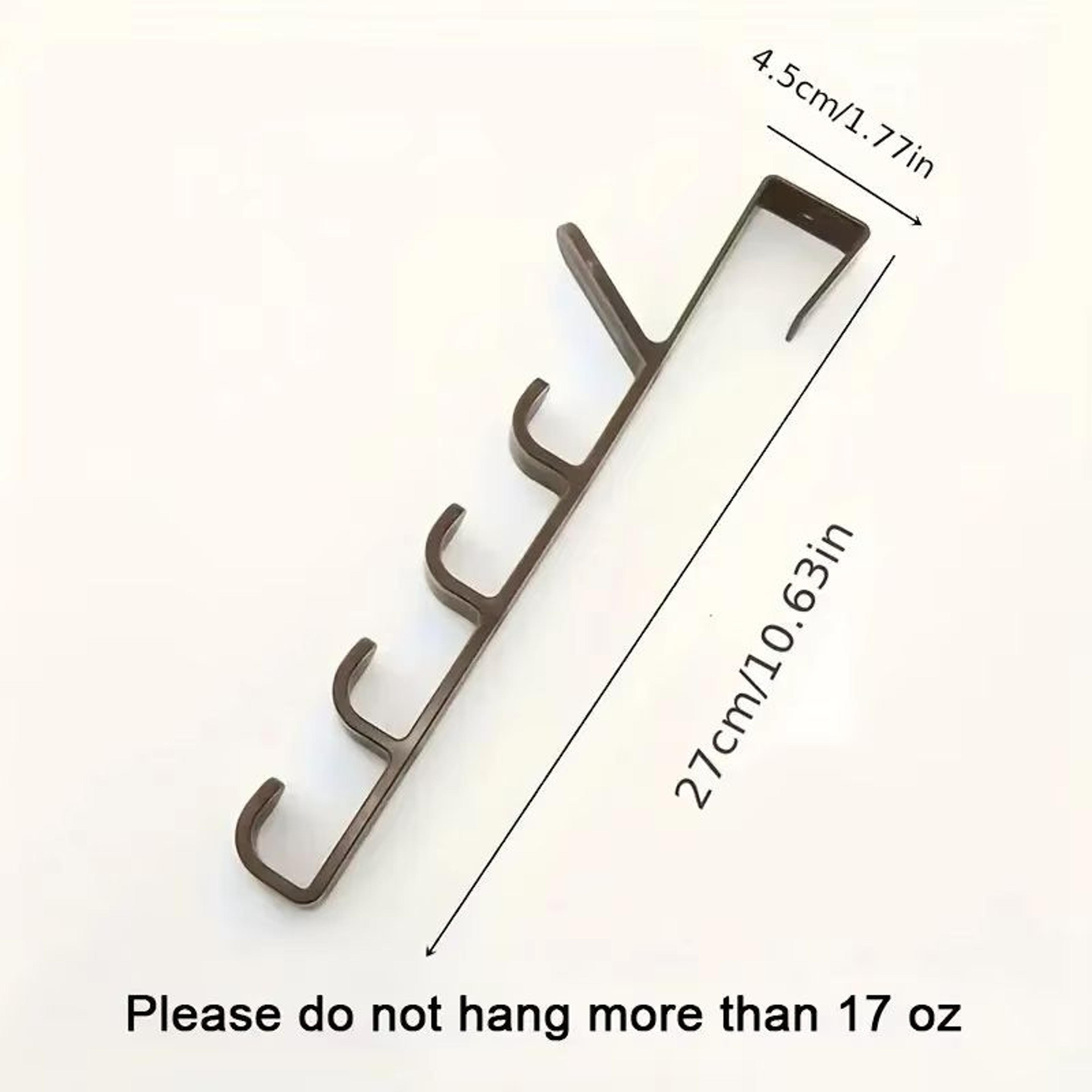 OvertheDoor Clothes Hanger Rack  Plastic Door Hook Organizer For Bags Coats And Accessories 5