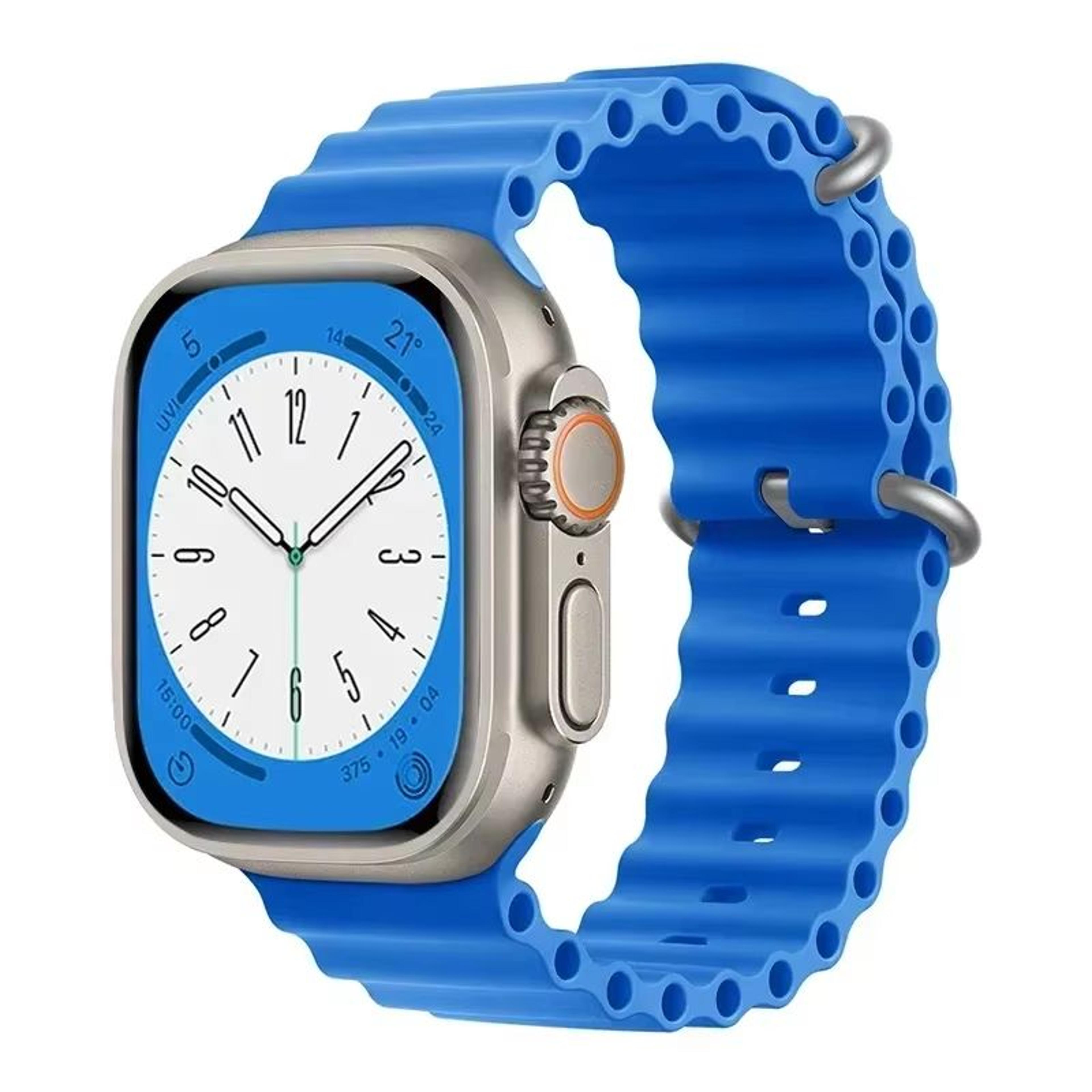 Silicone Ocean Band For Apple Watch  Premium Sport Strap For Series Ultra 2 10 9 8 7 6 SE 3849mm 26
