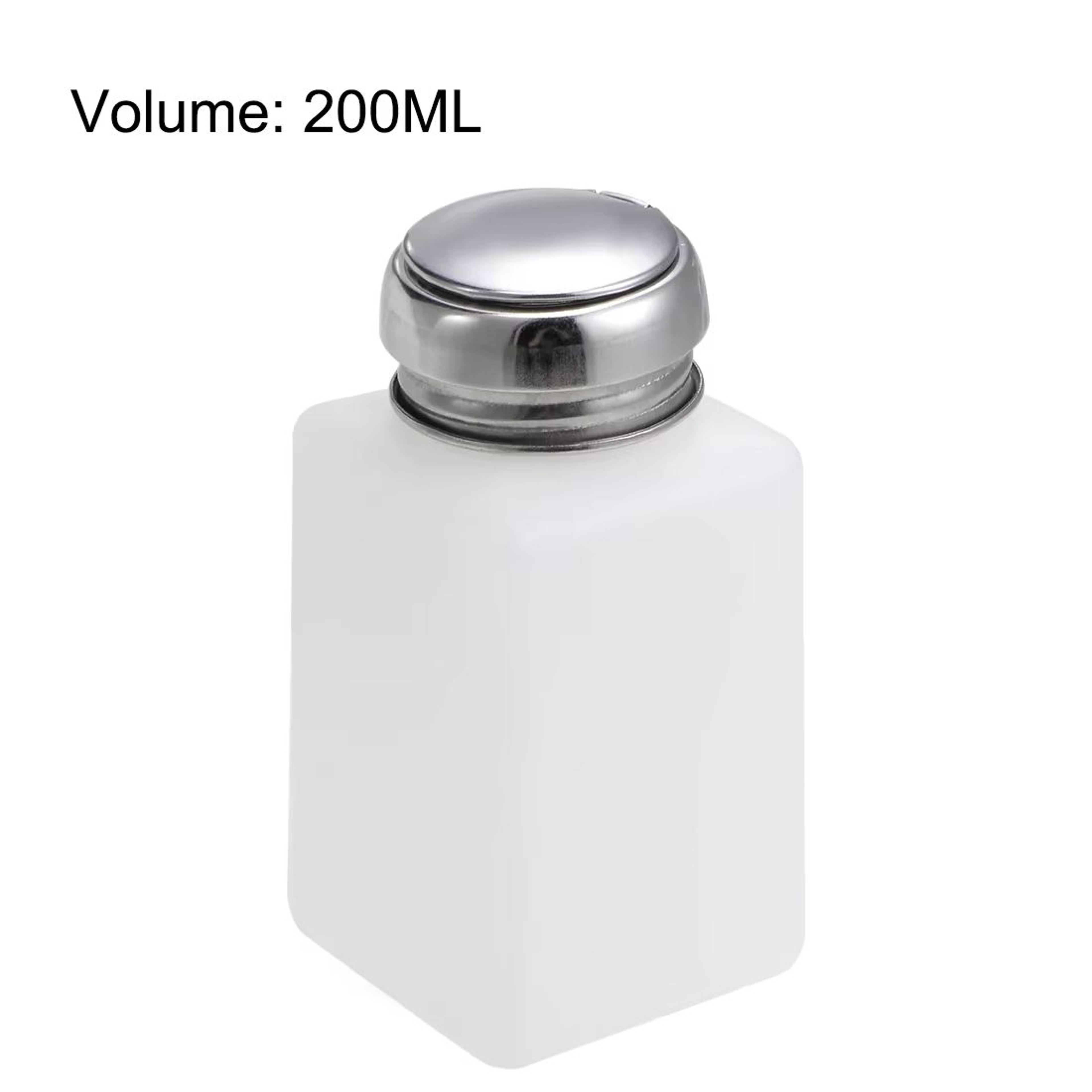 200ML Portable Press Refillable Dispenser  Alcohol UV Gel  Nail Polish Cleaner Bottle 4