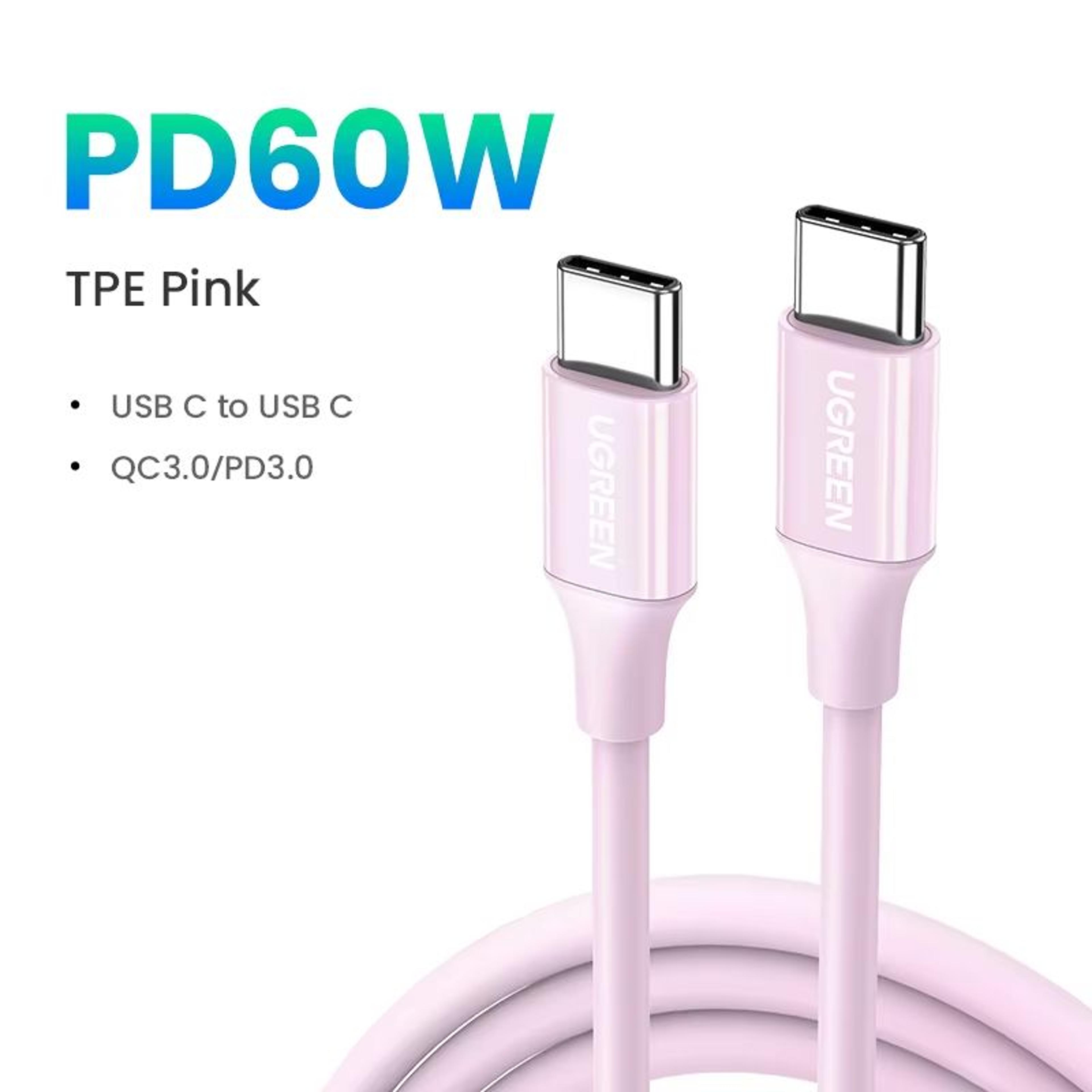UGREEN USBC PD60W Fast Charging Cable  HighSpeed Data  Power Delivery Cord For IPhone 171615 Samsun 12