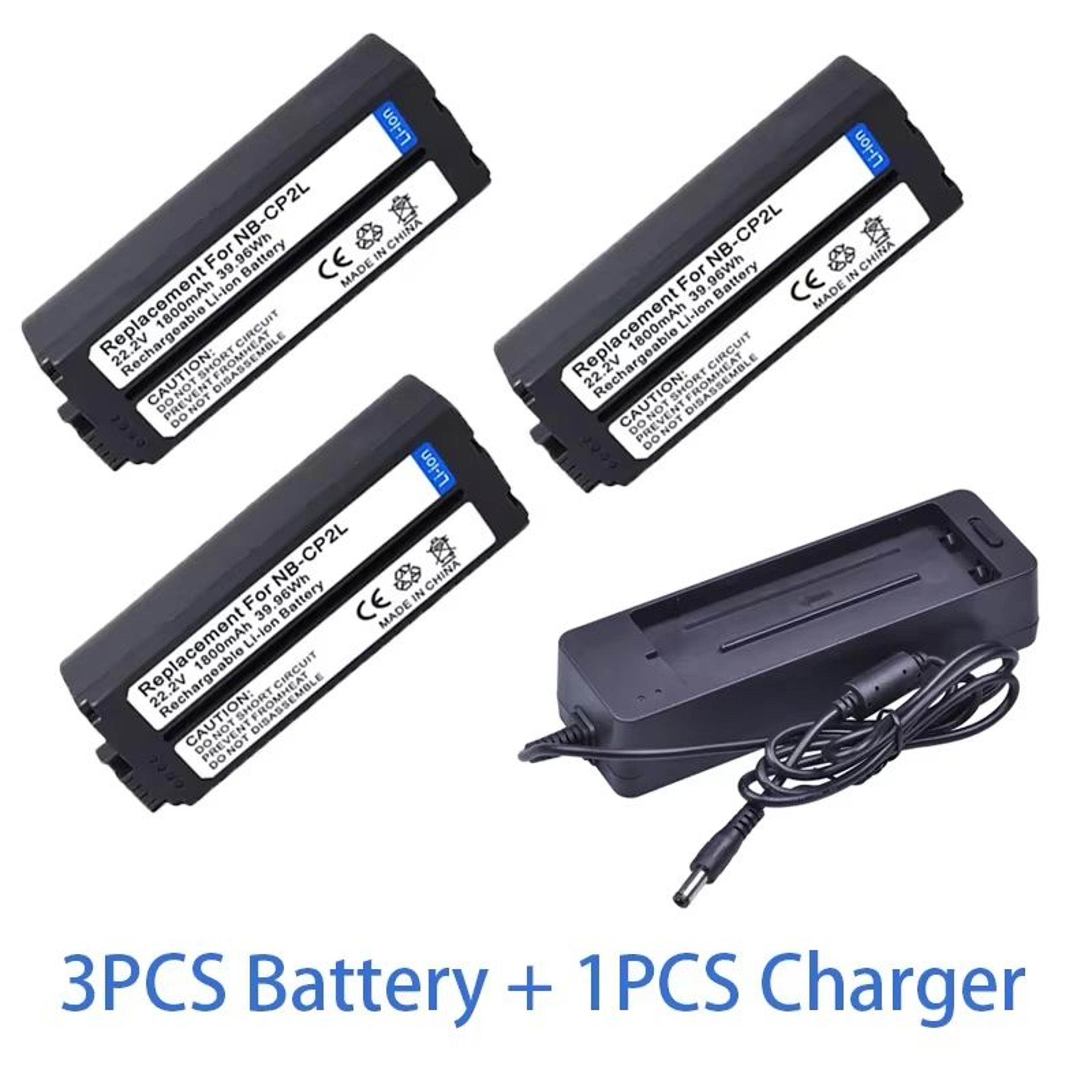 NBCP2LH Rechargeable Battery  Charger Kit For Canon SELPHY  1800mAh Power Pack 12