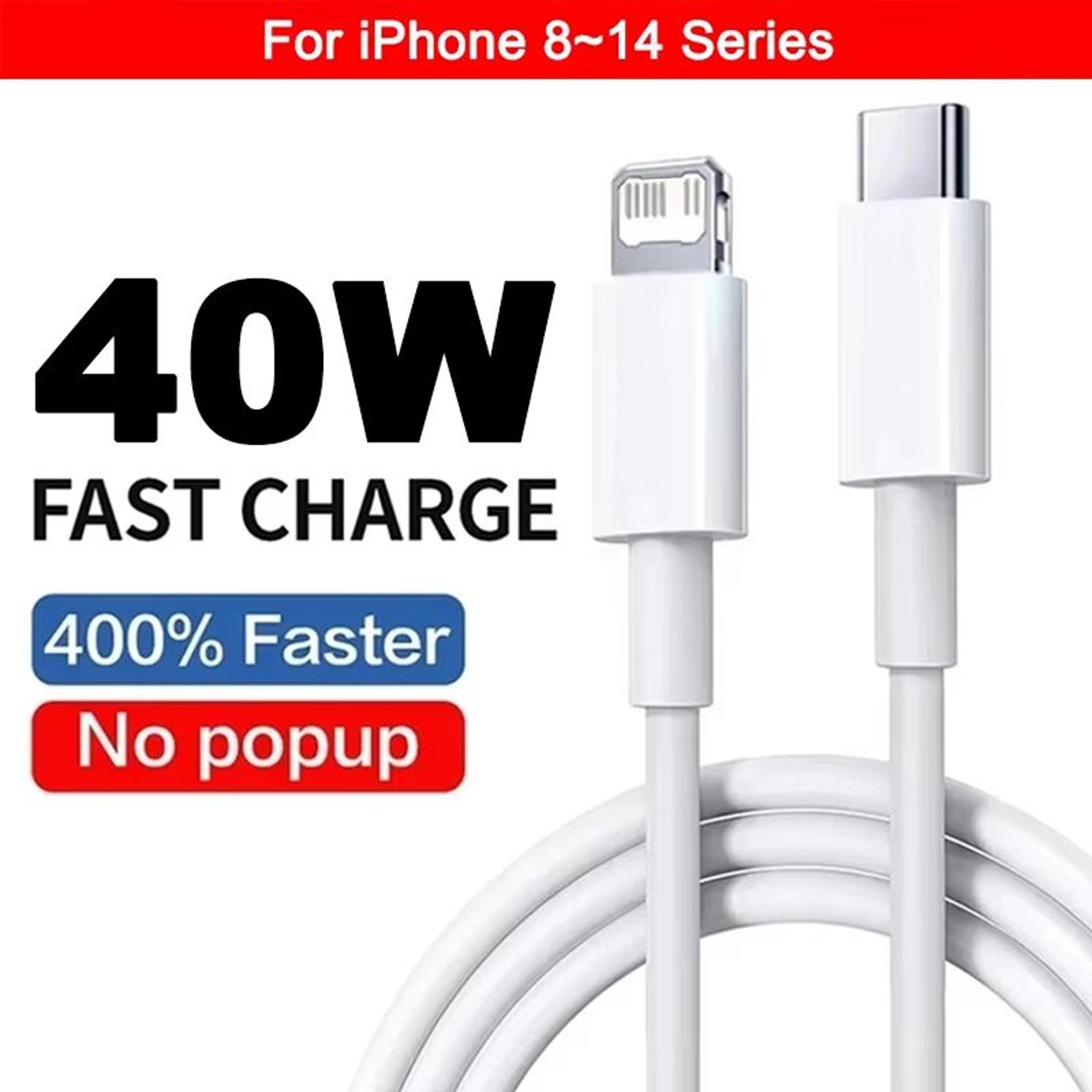 40W PD USBC Fast Charging  Data Cable For IPhone  IPad 8