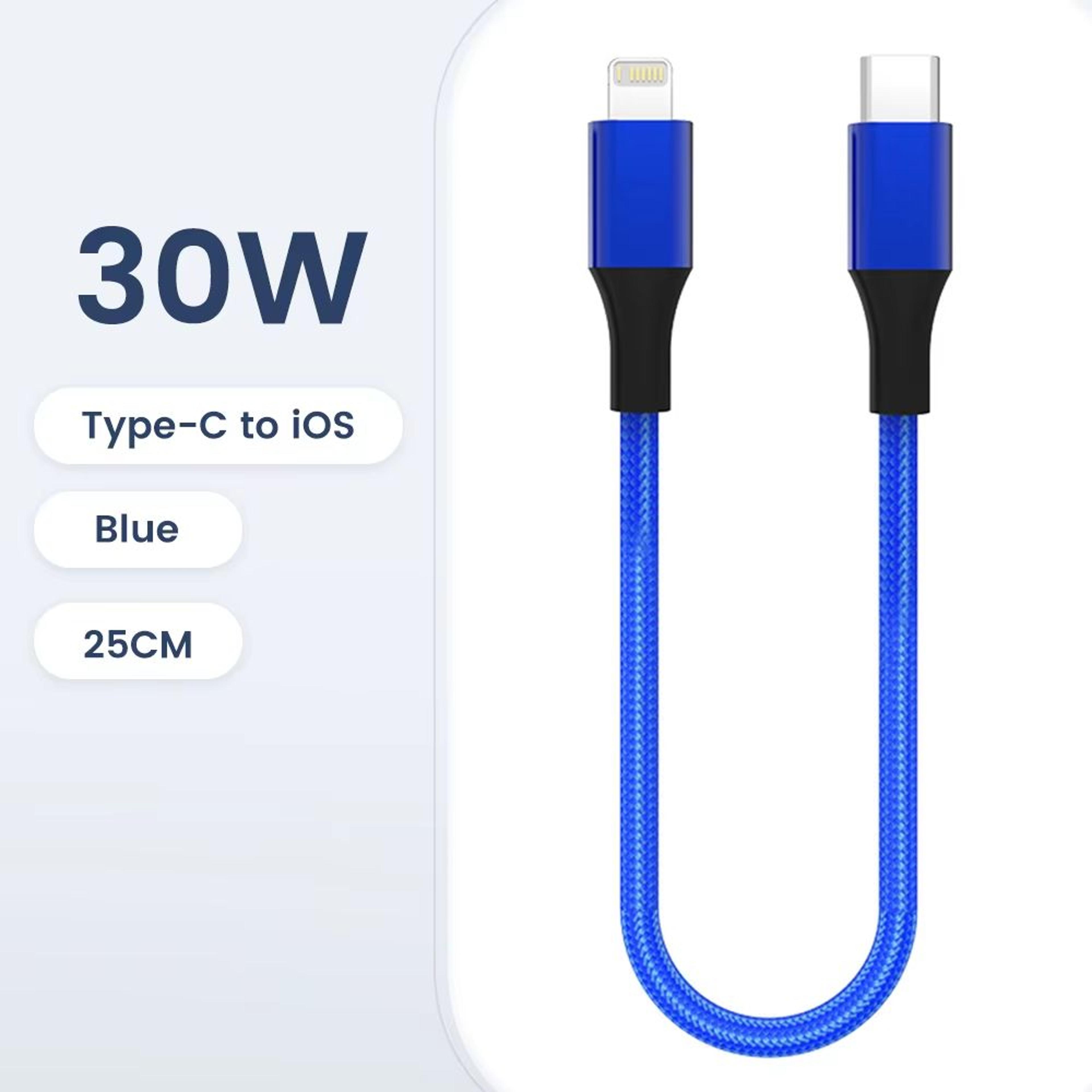 025m Short TypeC USB Fast Charging Cable  Portable Data Cable For IPhone Power Bank  Android Device 17