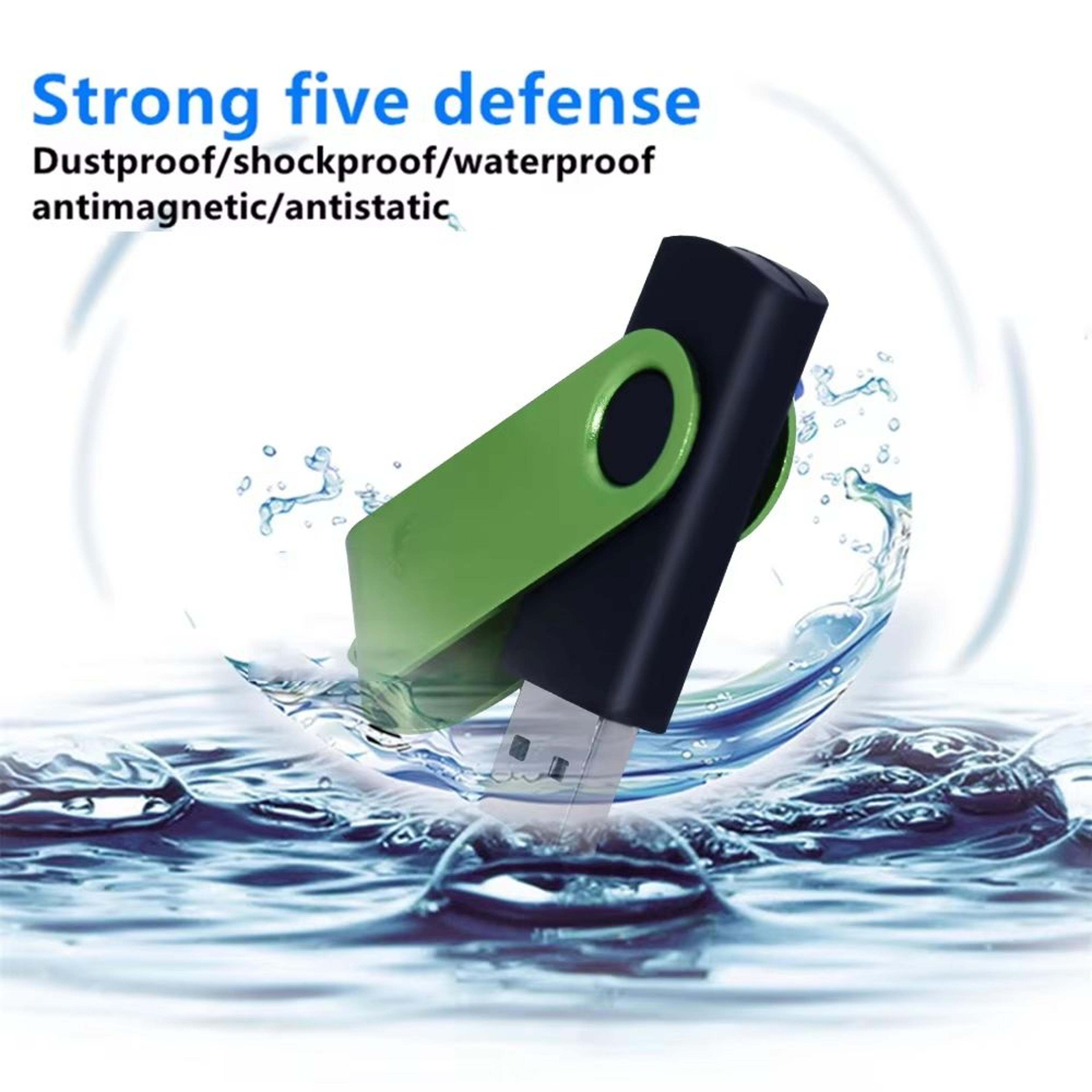 Rotatable USB 20 Flash Drive  HighSpeed 8GB128GB Waterproof Memory Stick 3