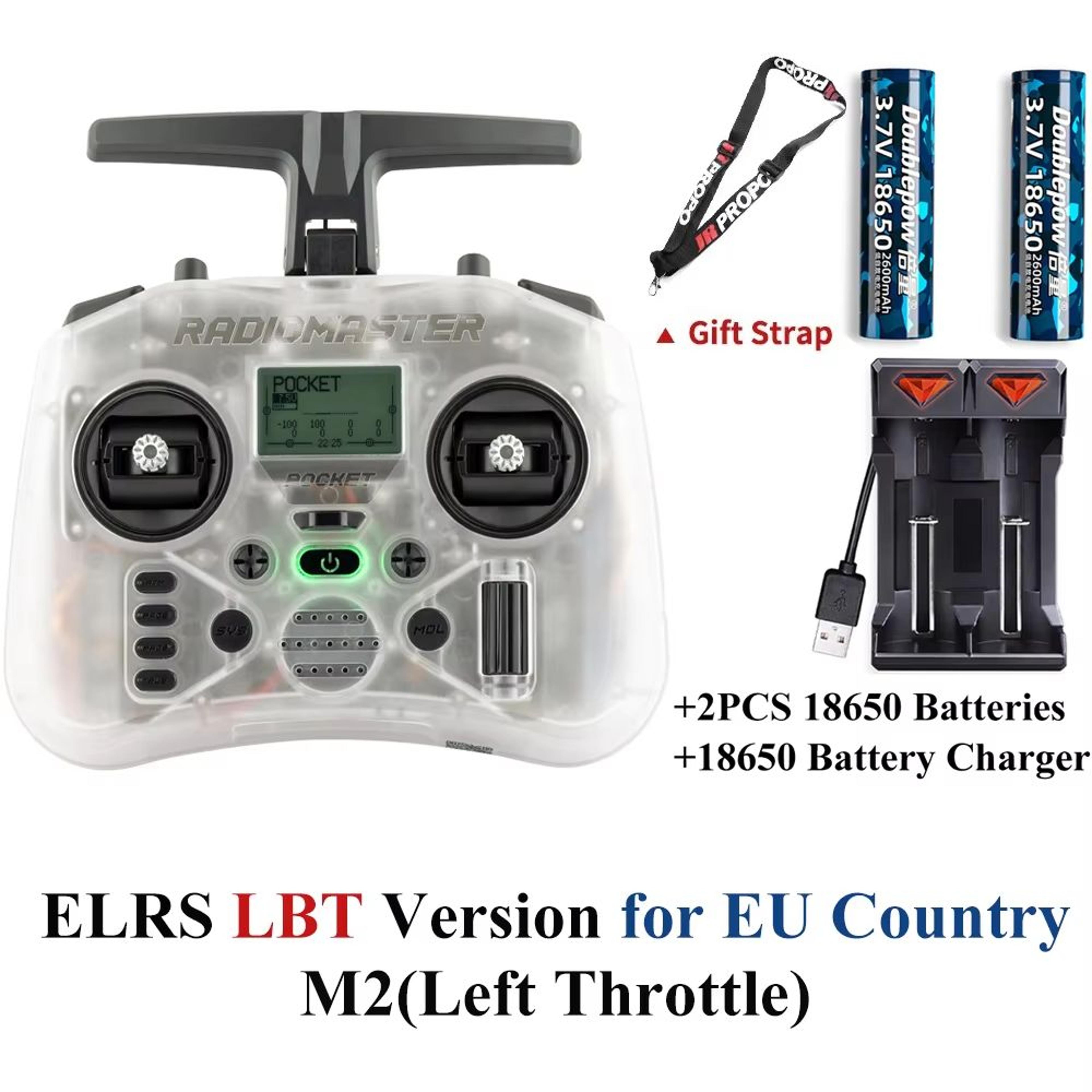 Radiomaster Pocket EdgeTX 24G LeftHanded Throttle Radio Controller 12