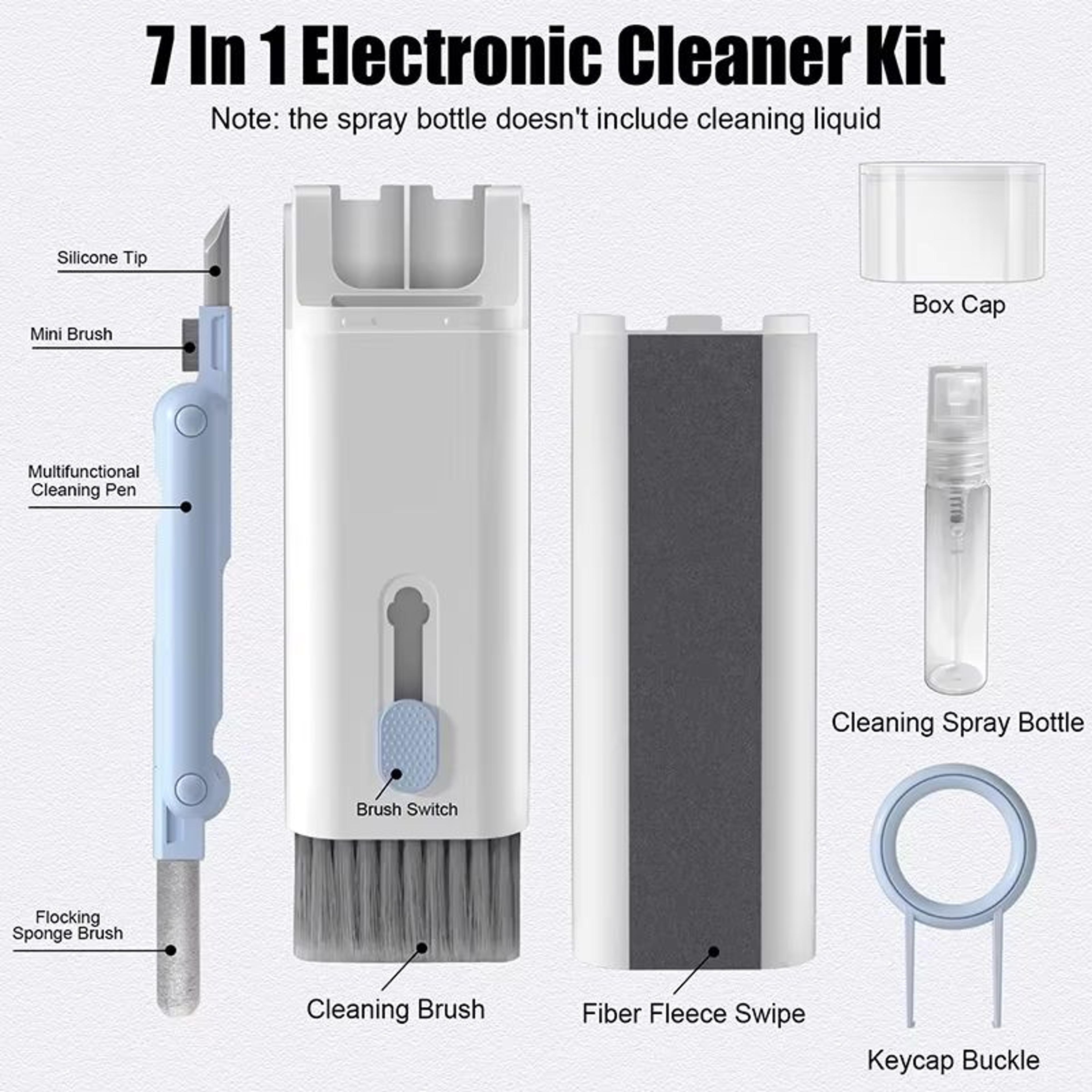 7in1 Computer  Headset Cleaning Kit  Keyboard Brush Earphone Pen Keycap Puller 1