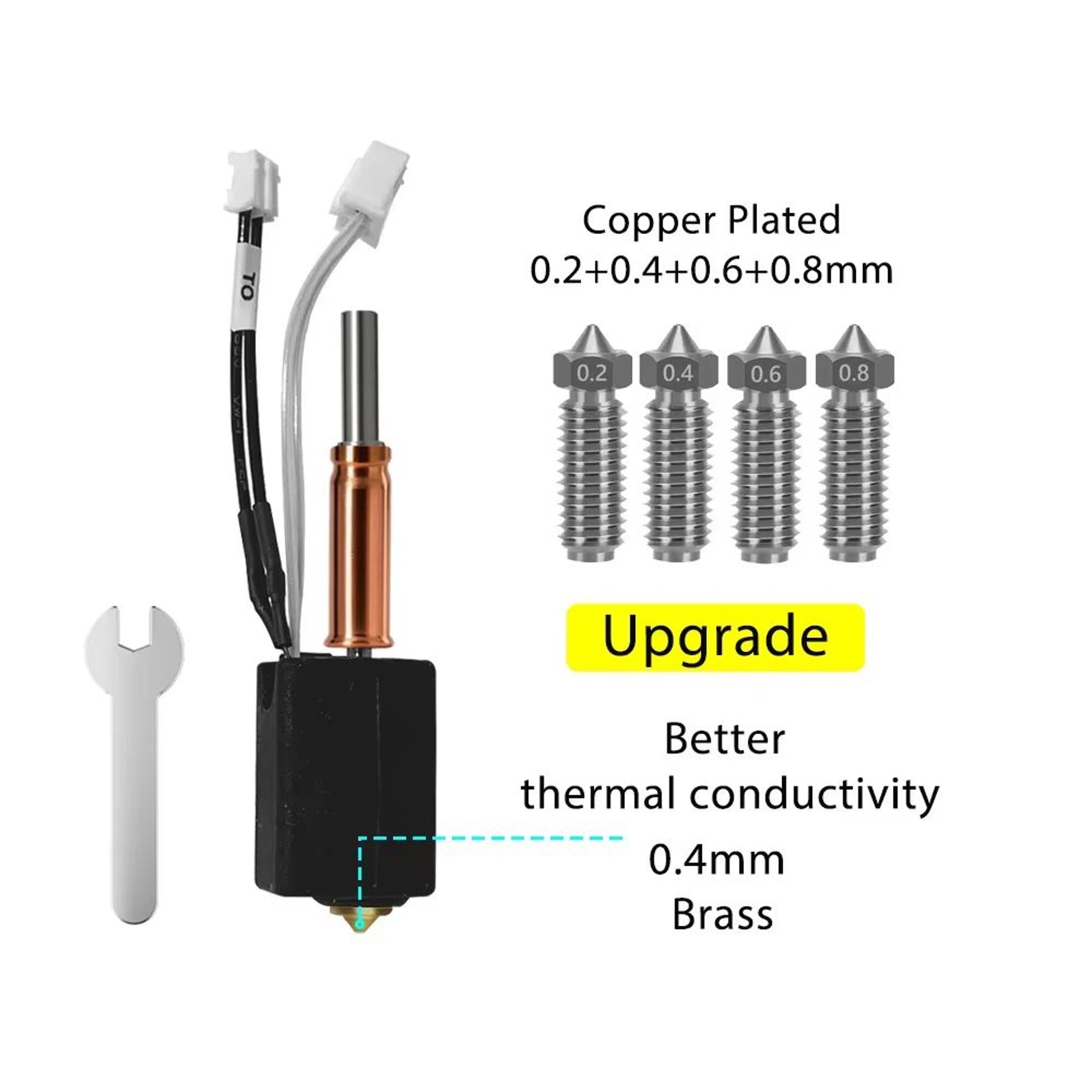 Anycubic Kobra 3 V2 Ceramic Hotend Upgrade  Standard Nozzle Print Head Accessory 18