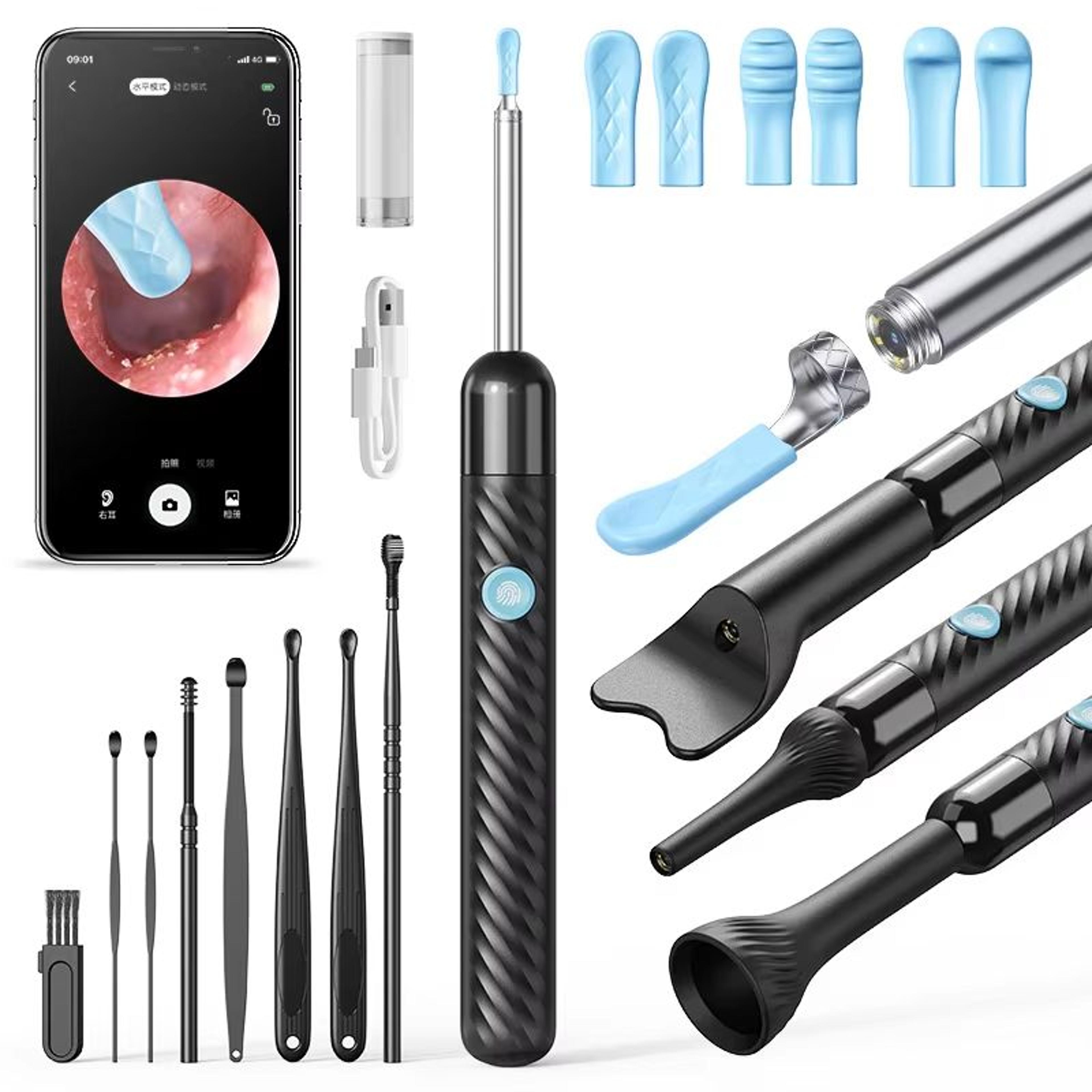 Wireless Ear Cleaner With 8MP Camera  Rechargeable Ear Wax Removal Kit With Ear Spoon 7