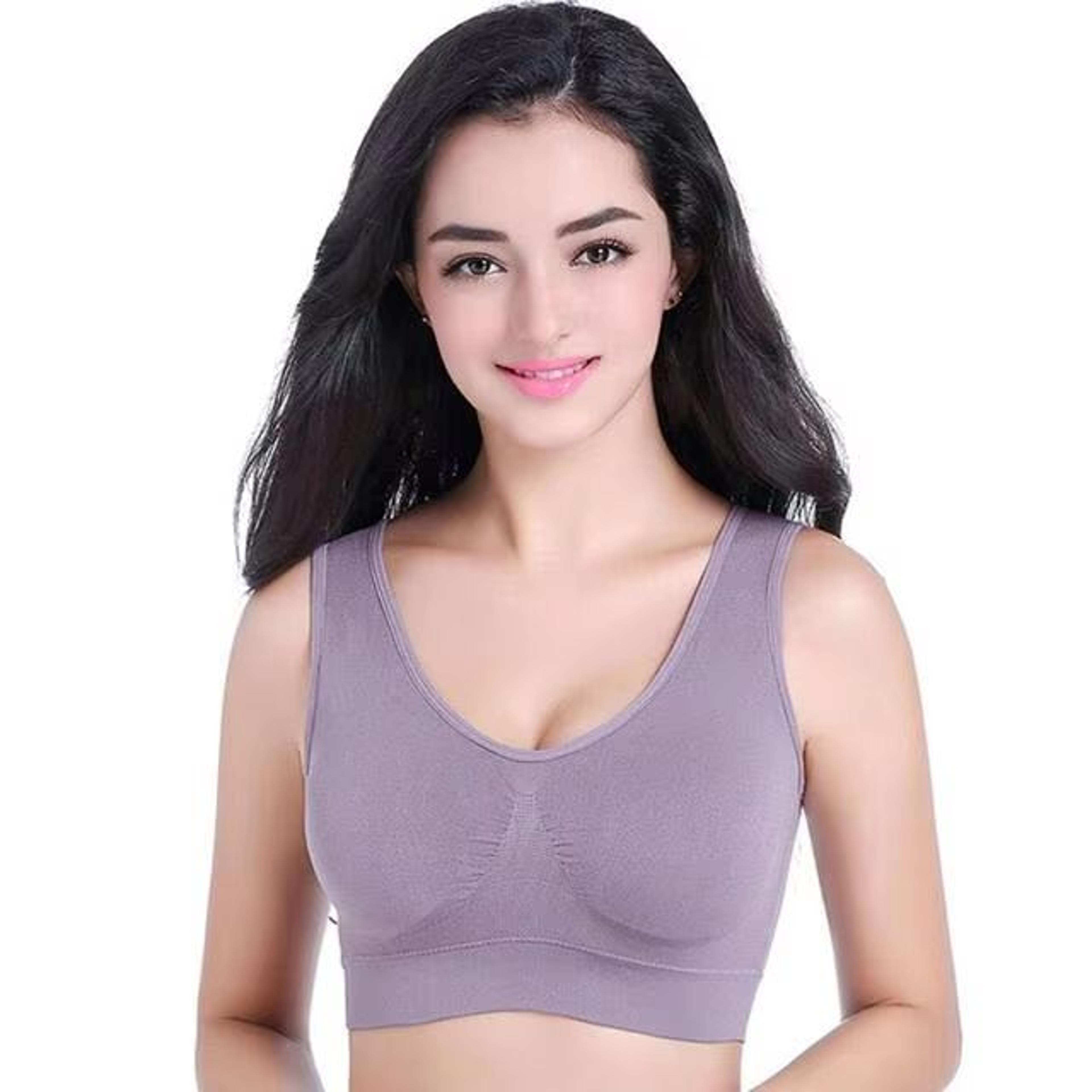 ComfortEase Plus Size Seamless Wireless Bra  Thin Adjustable And ZeroBondage Support 14