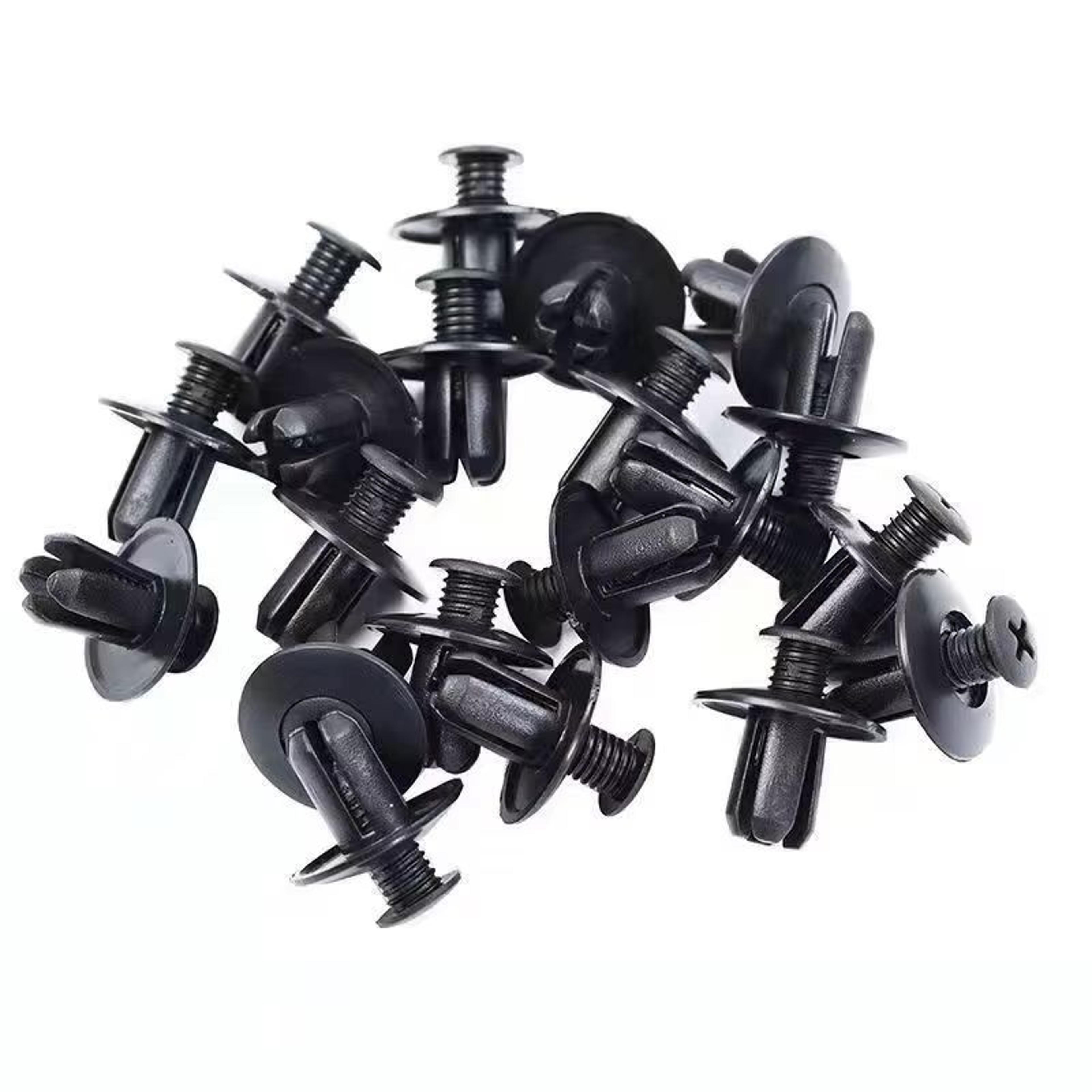 Universal 8mm Plastic Car Rivet Fasteners  Durable Fender  Bumper Clips For Toyota Kia Nissan And Y 2