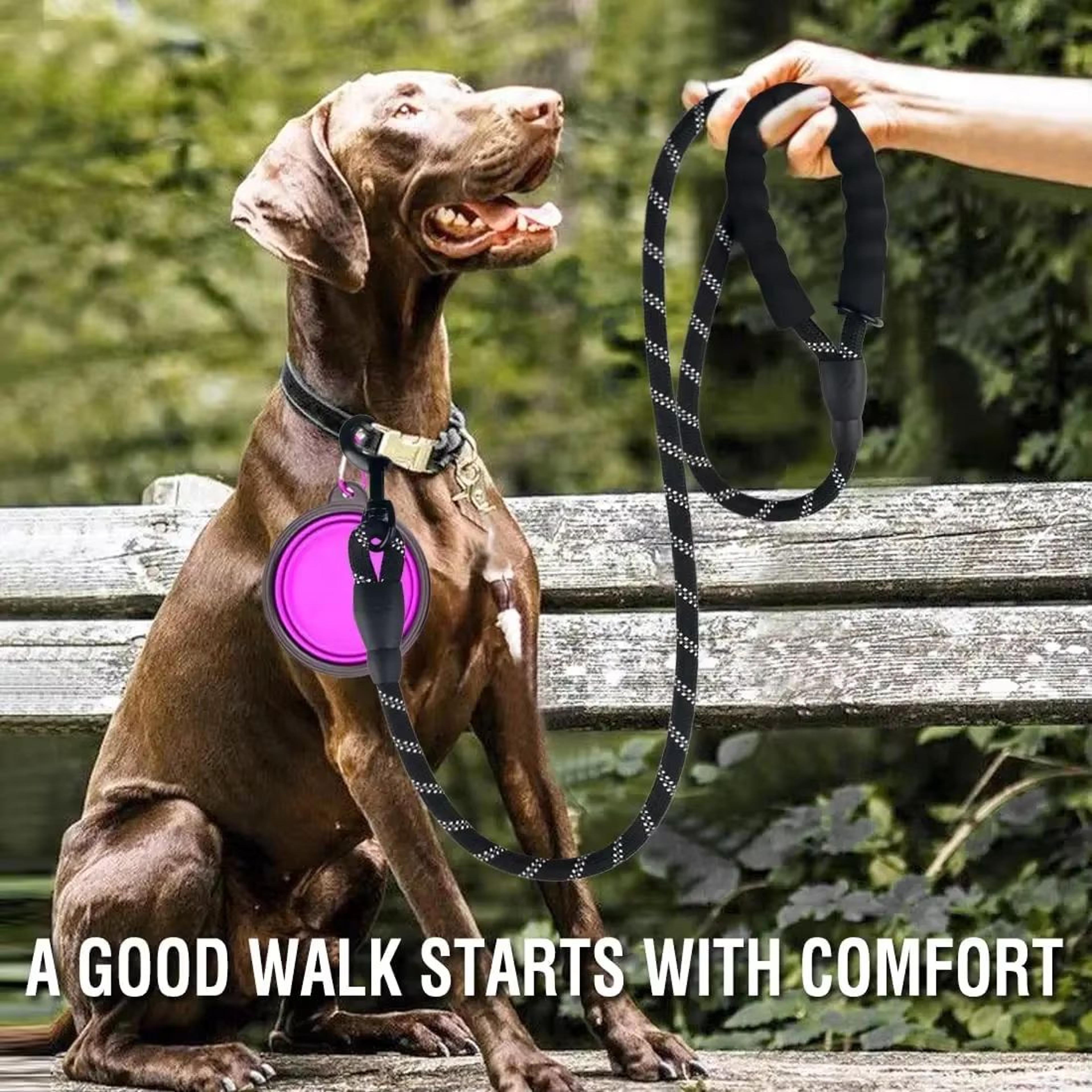 Durable Reflective Dog Leash  HeavyDuty Nylon Lead For Small Medium  Large Dogs 4