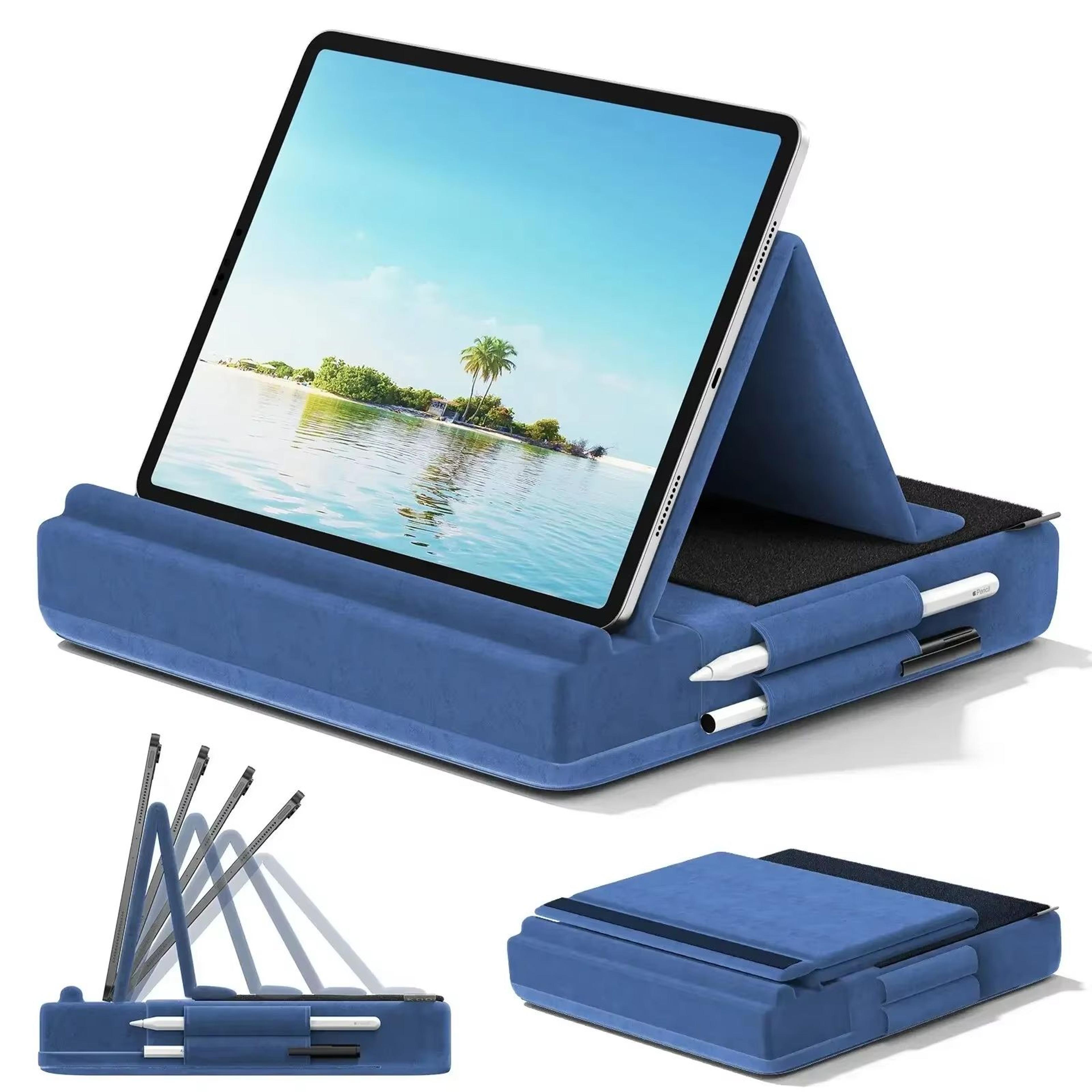 ComfyView Upgraded Tablet Pillow Stand  MultiAngle IPad Holder With Stylus Dock For Lap Bed  Desk 6