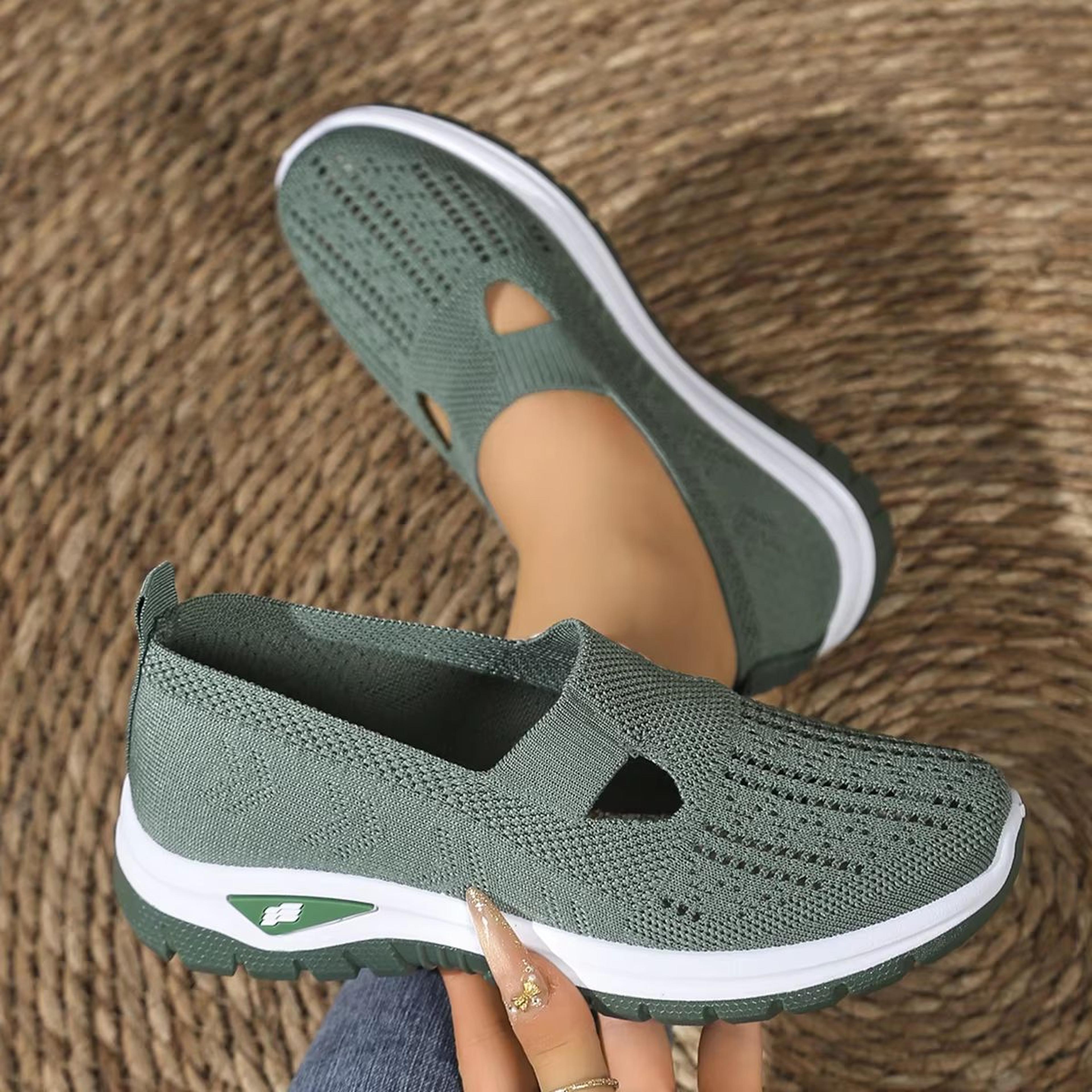 Womens Breathable FlyWeave Summer Sneakers  Lightweight NonSlip Comfort Shoes For Everyday Wear 7
