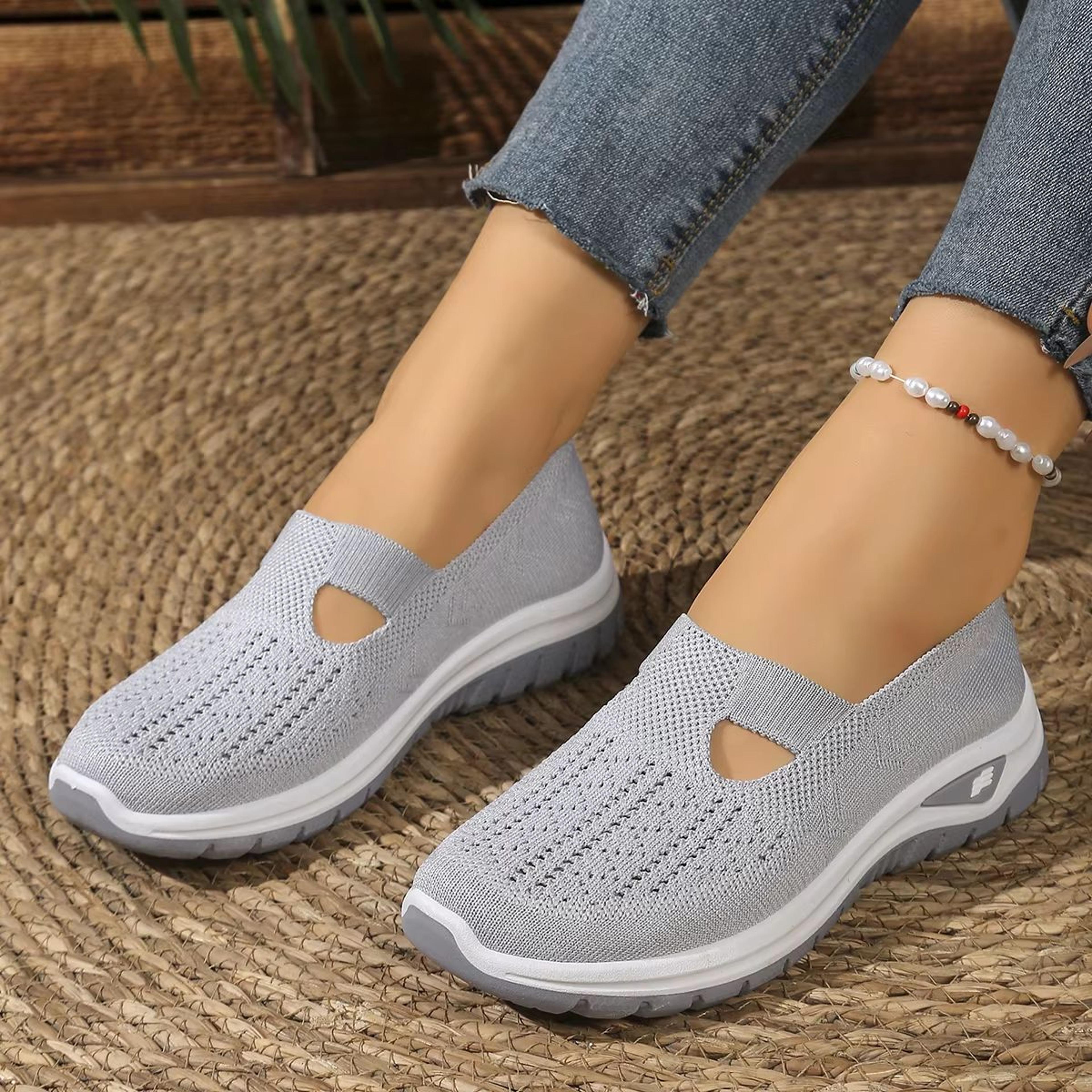 Womens Breathable FlyWeave Summer Sneakers  Lightweight NonSlip Comfort Shoes For Everyday Wear 10