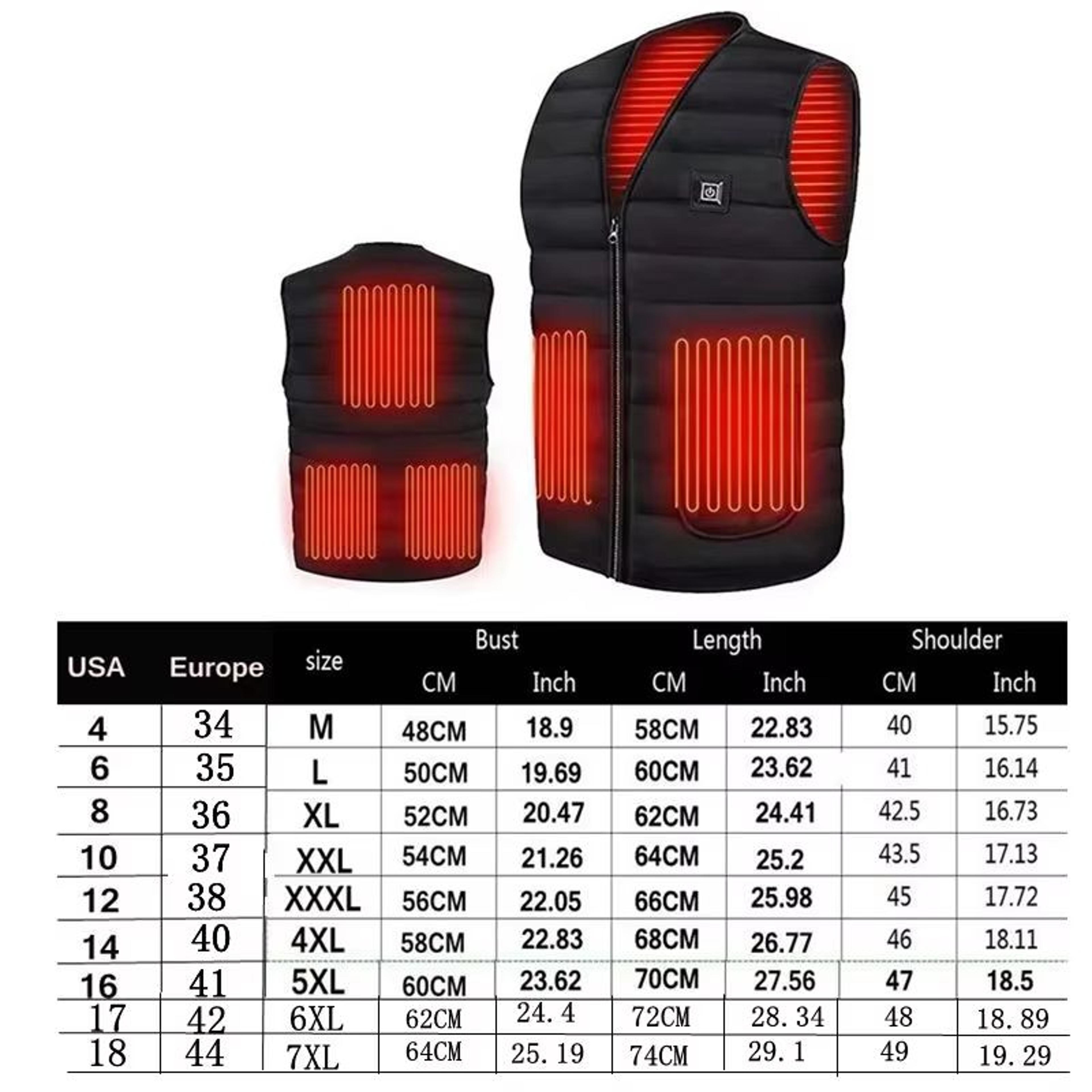 SmartHeat Pro 9Zone Heated Vest  Winter Thermal VNeck Jacket For Men  Women 4