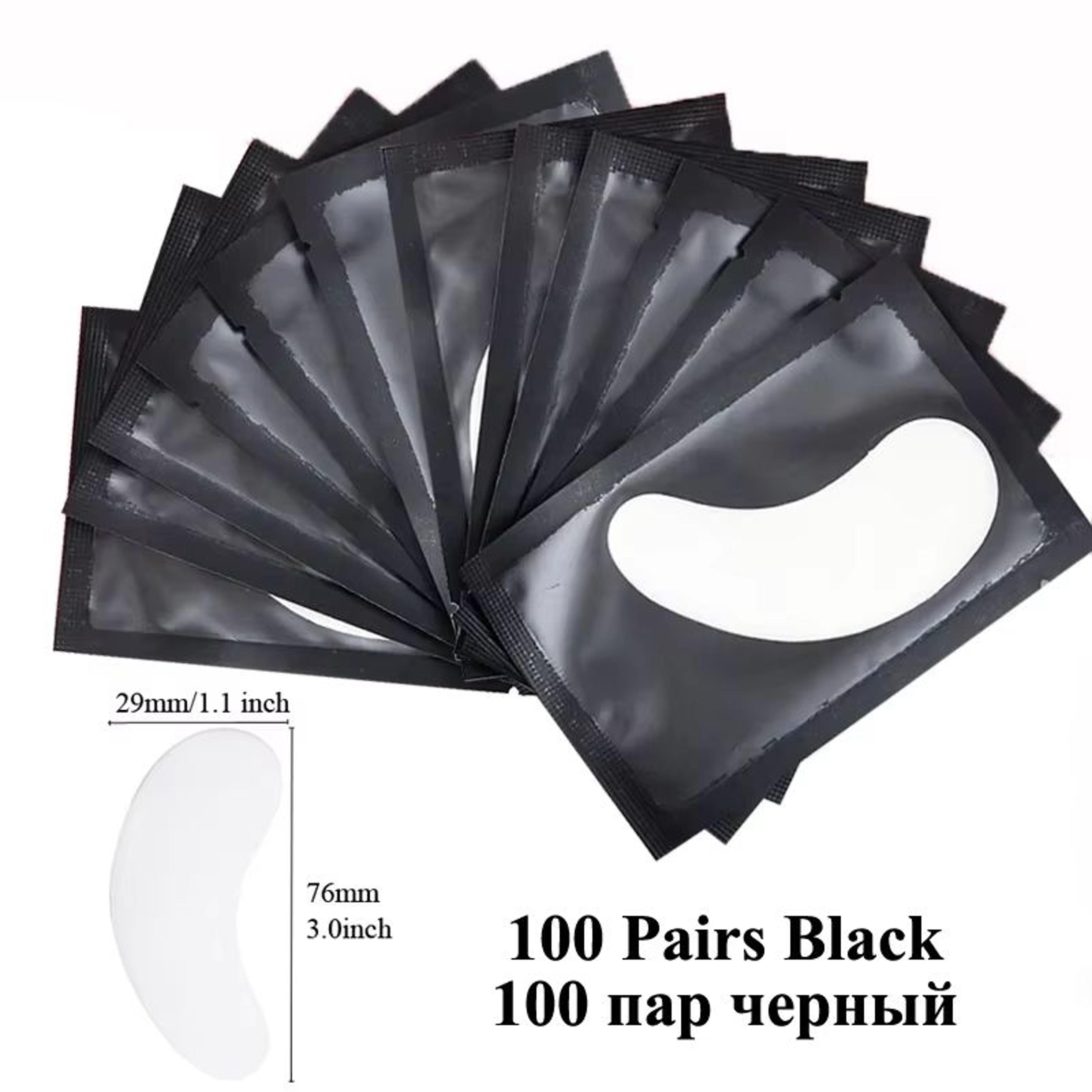 BulkPro 100Pair UnderEye Gel Pads  Premium Isolation Eye Patches For Lash Extensions 10