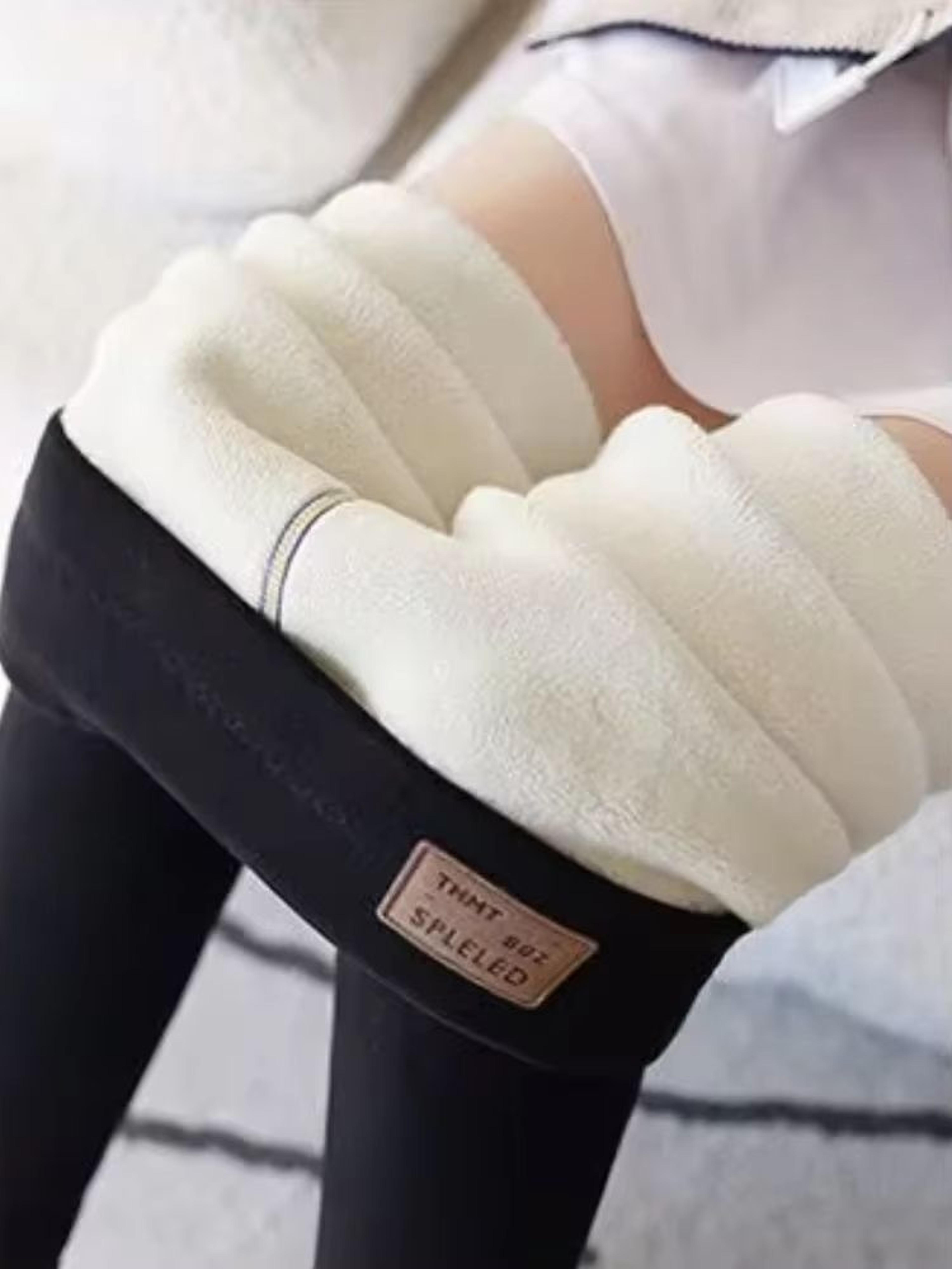 OatLuxe Thermal Lamb Wool Leggings  HighWaist Velvet Warm Pants For Winter Comfort 9