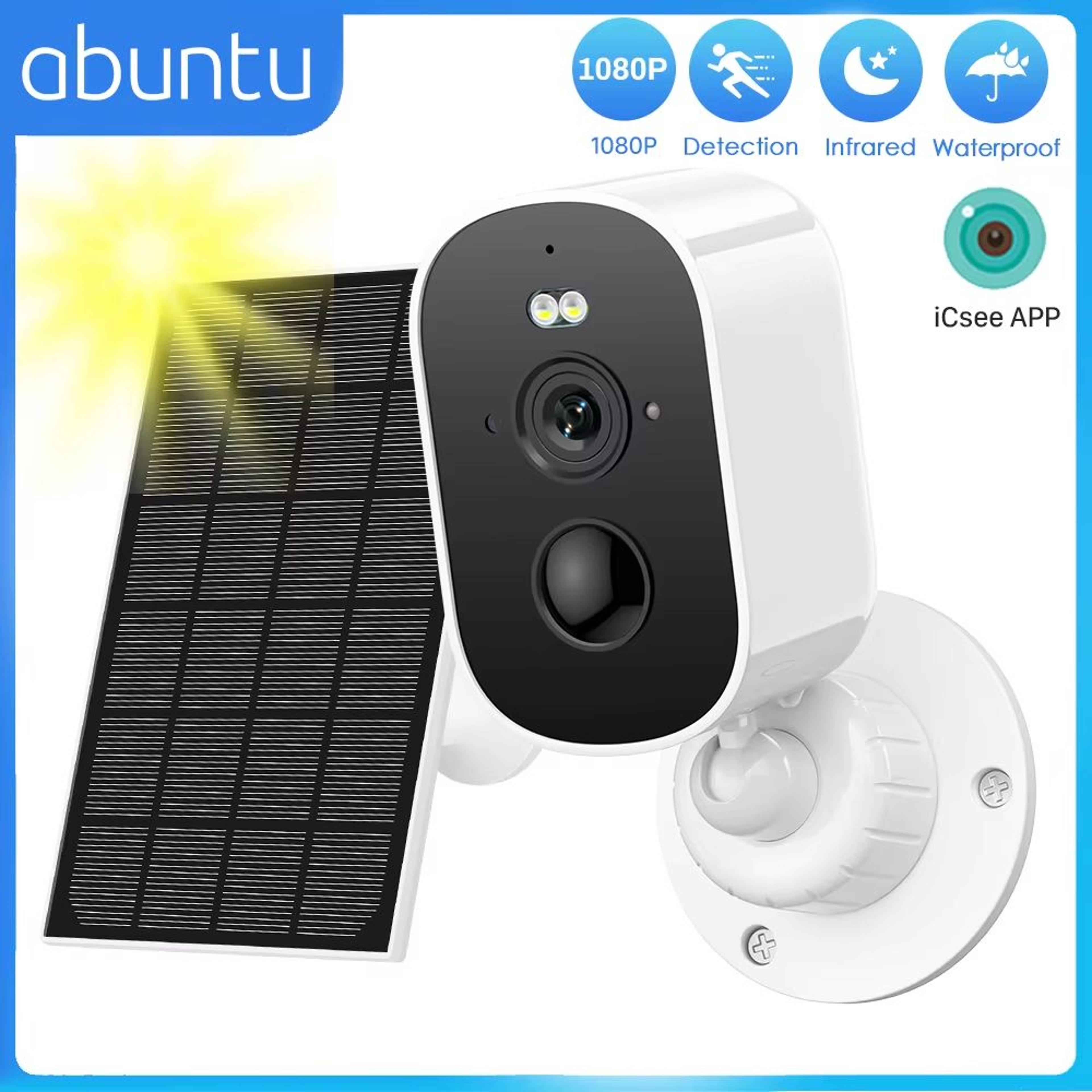1080P Solar WiFi Outdoor Security Camera With Motion Detection  TwoWay Audio 0